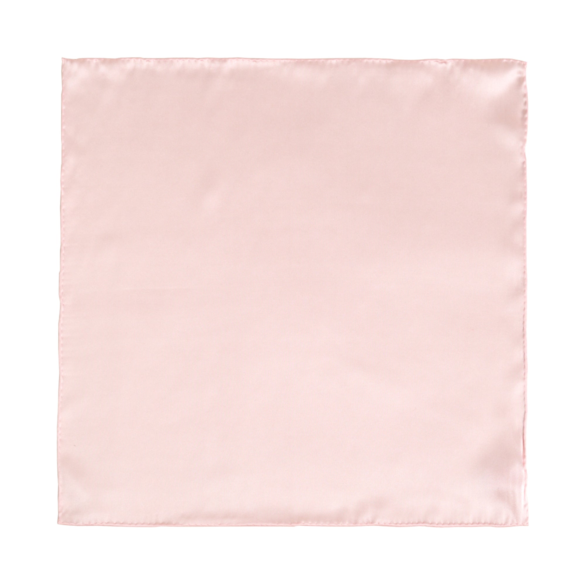 "Dapper Fold" Silk Pocket Square - Light Pink - Pink - LOST PATTERN Silk Pocket Square