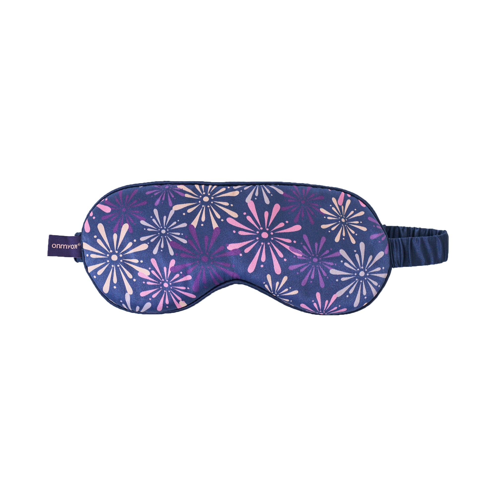 "Fireworks" Silk Sleep Eye Mask - Blue - LOST PATTERN Eye Masks