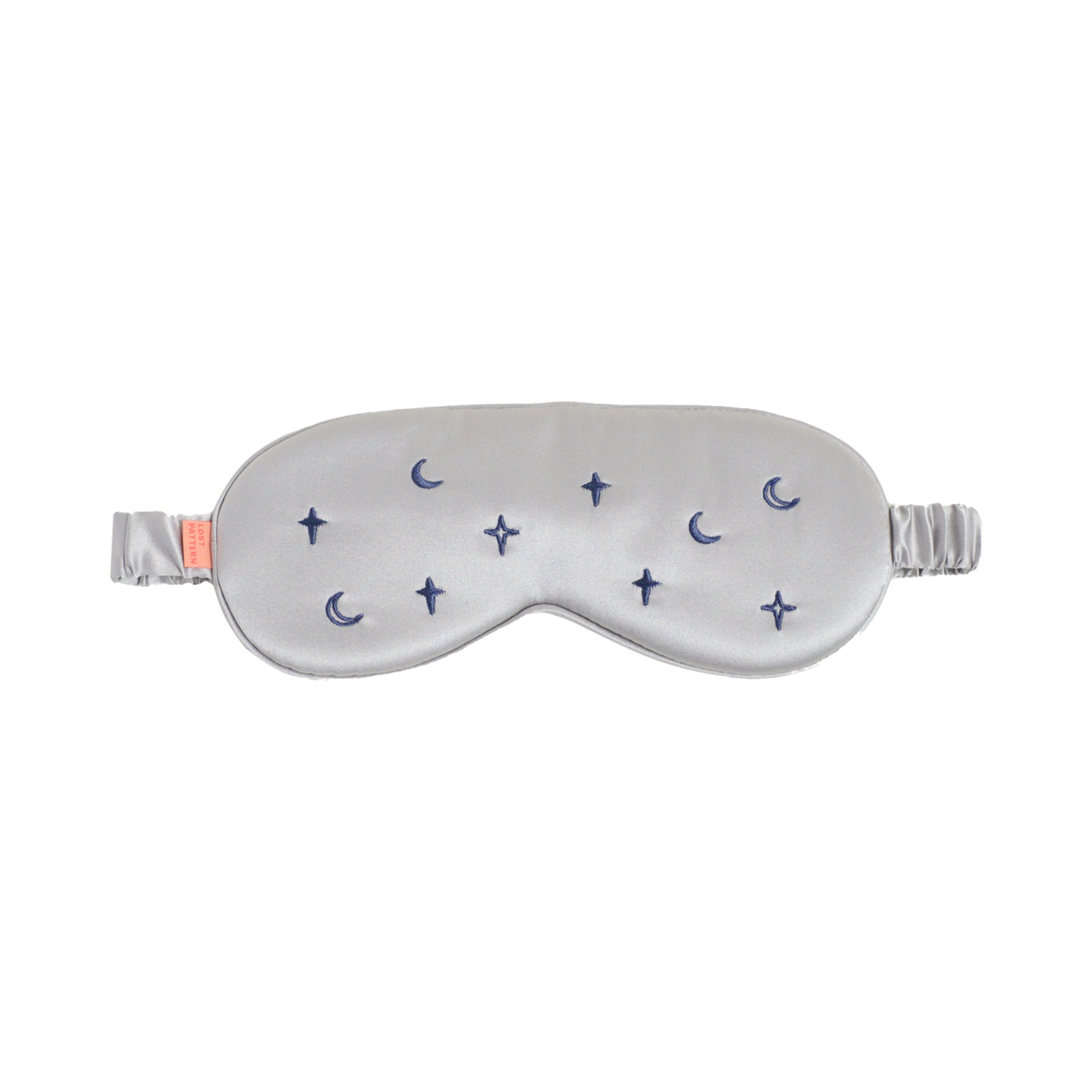 "Moonlit Stars" Silk Sleep Eye Mask - Silver