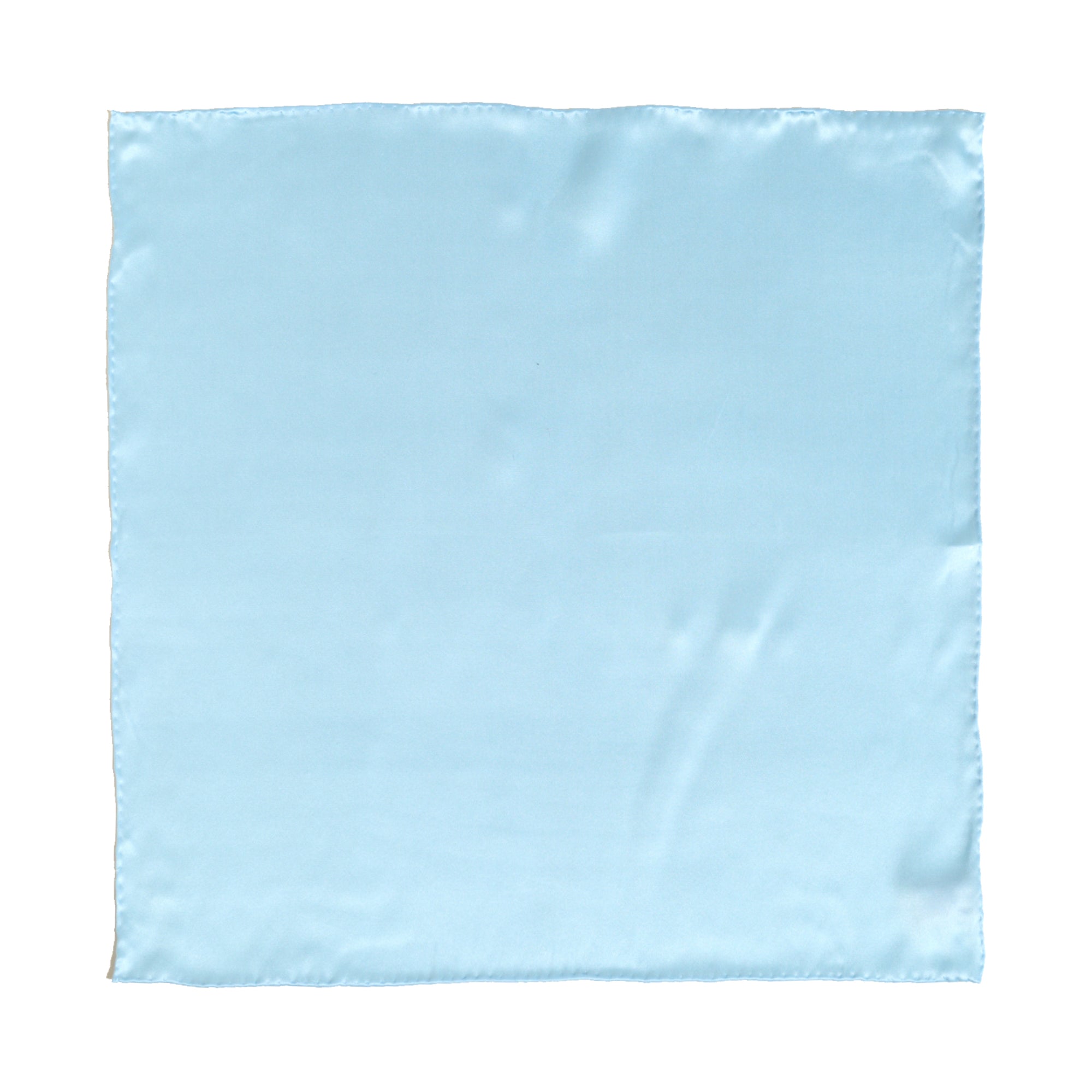 "Dapper Fold" Silk Pocket Square - Light Blue - Light Blue - LOST PATTERN Silk Pocket Square