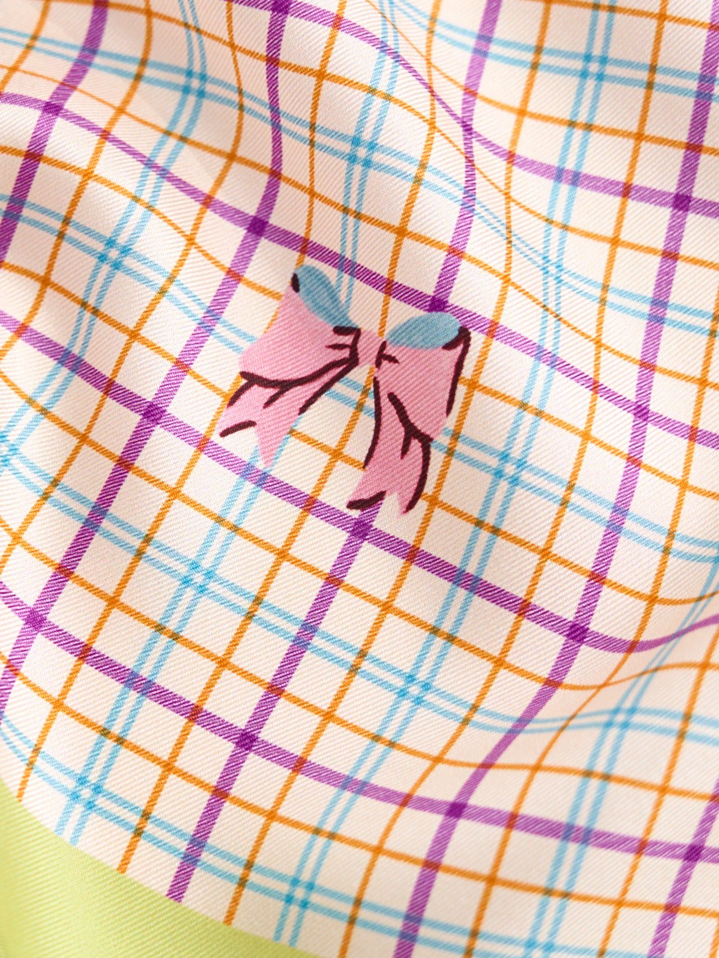 "Pop Pony" Silk Bandana - Yellow