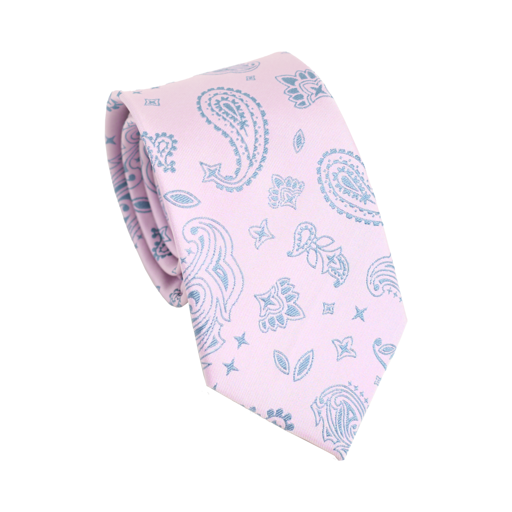 “Paisley" Silk Jacquard Tie - Pink