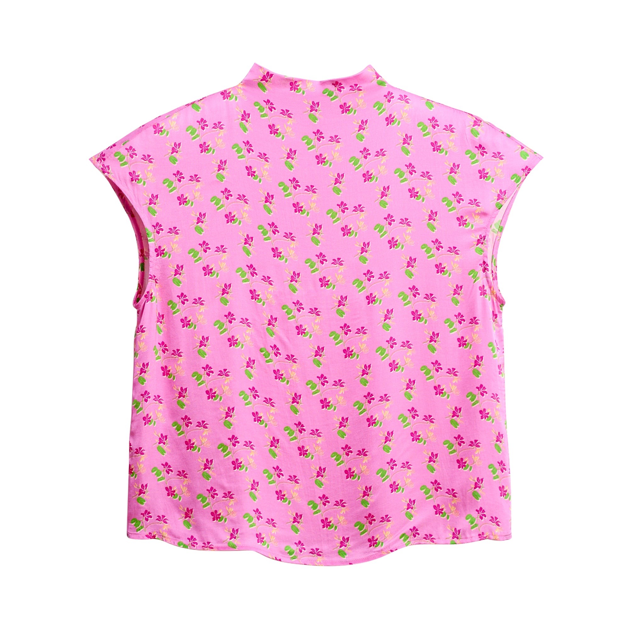 "Beach Blossom" Satin Top - S - LOST PATTERN TOP
