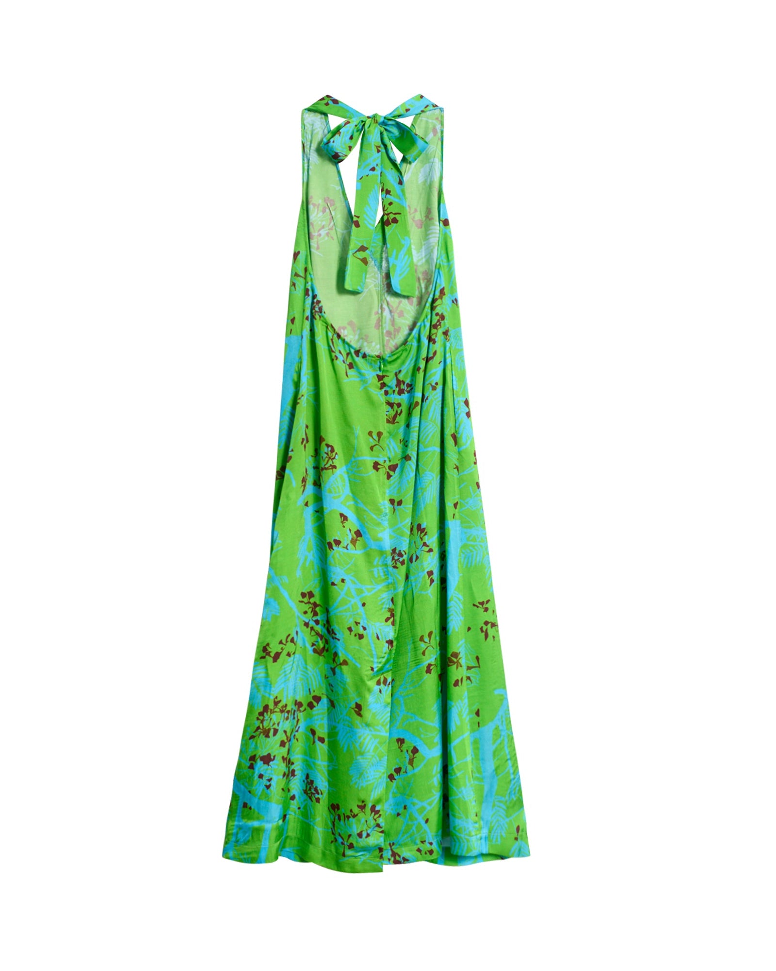 "Coco Dream" Halter Midi Dress - Green - S - LOST PATTERN Dress
