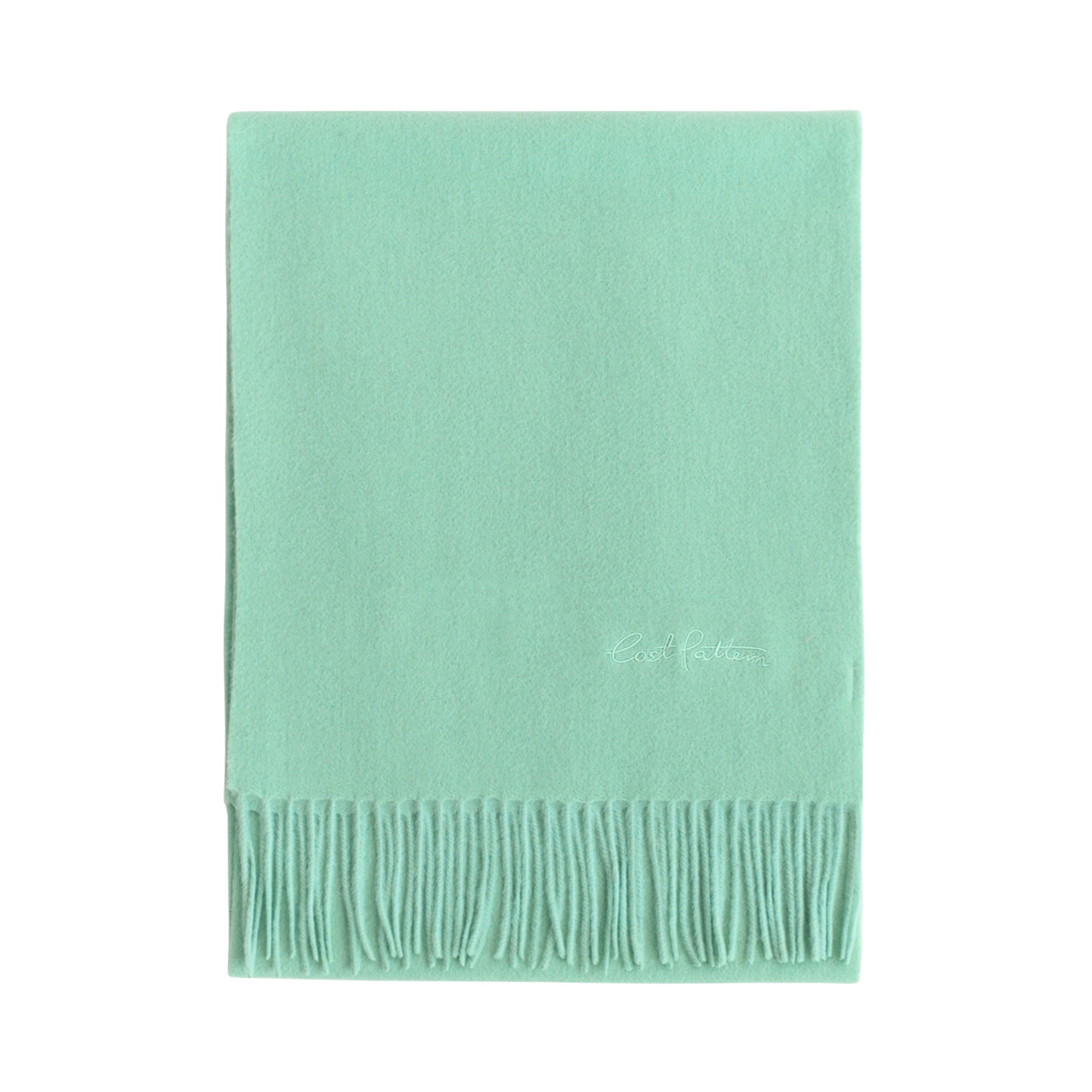 "Lost in Warmth" Classic Cashmere Scarf - Green - Green - LOST PATTERN Cashmere