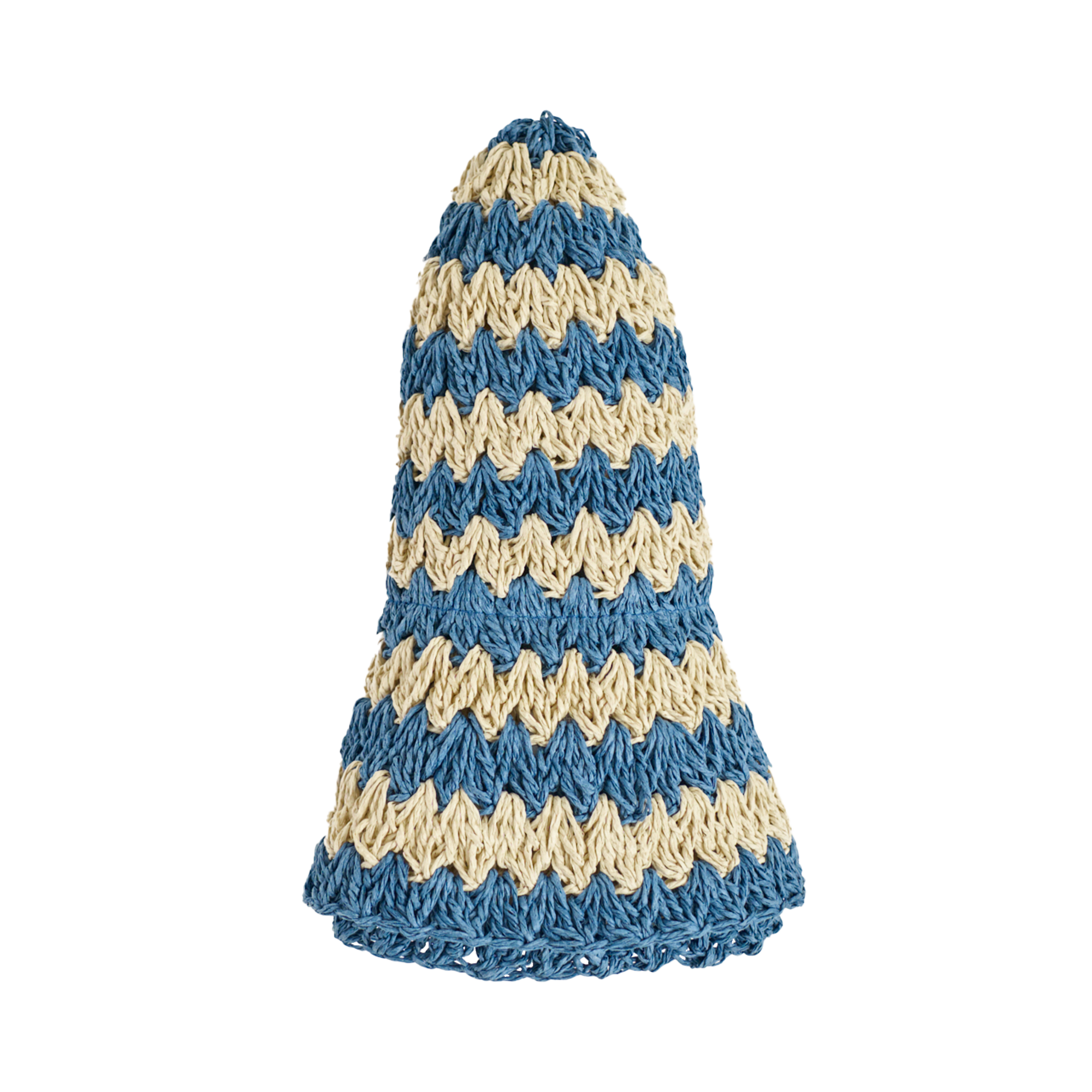 "Linea" Packable Straw Hat - Blue