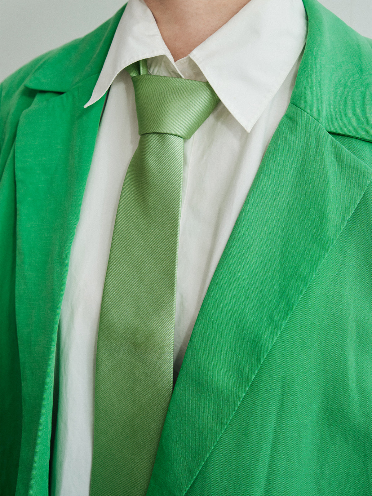"Pan Pan" Silk Tie - Green - LOST PATTERN Tie