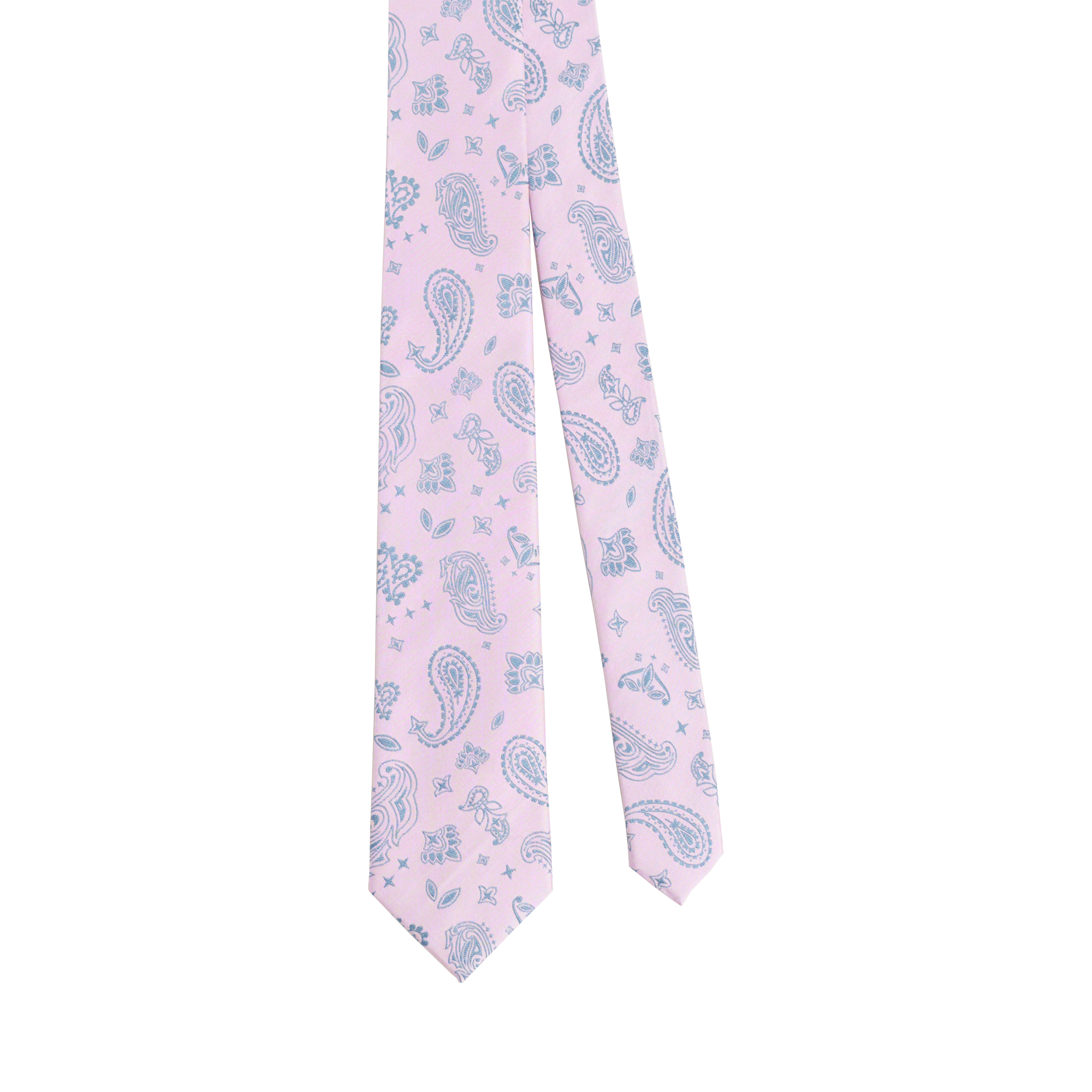 "Paisley" Silk Jacquard Tie - Pink