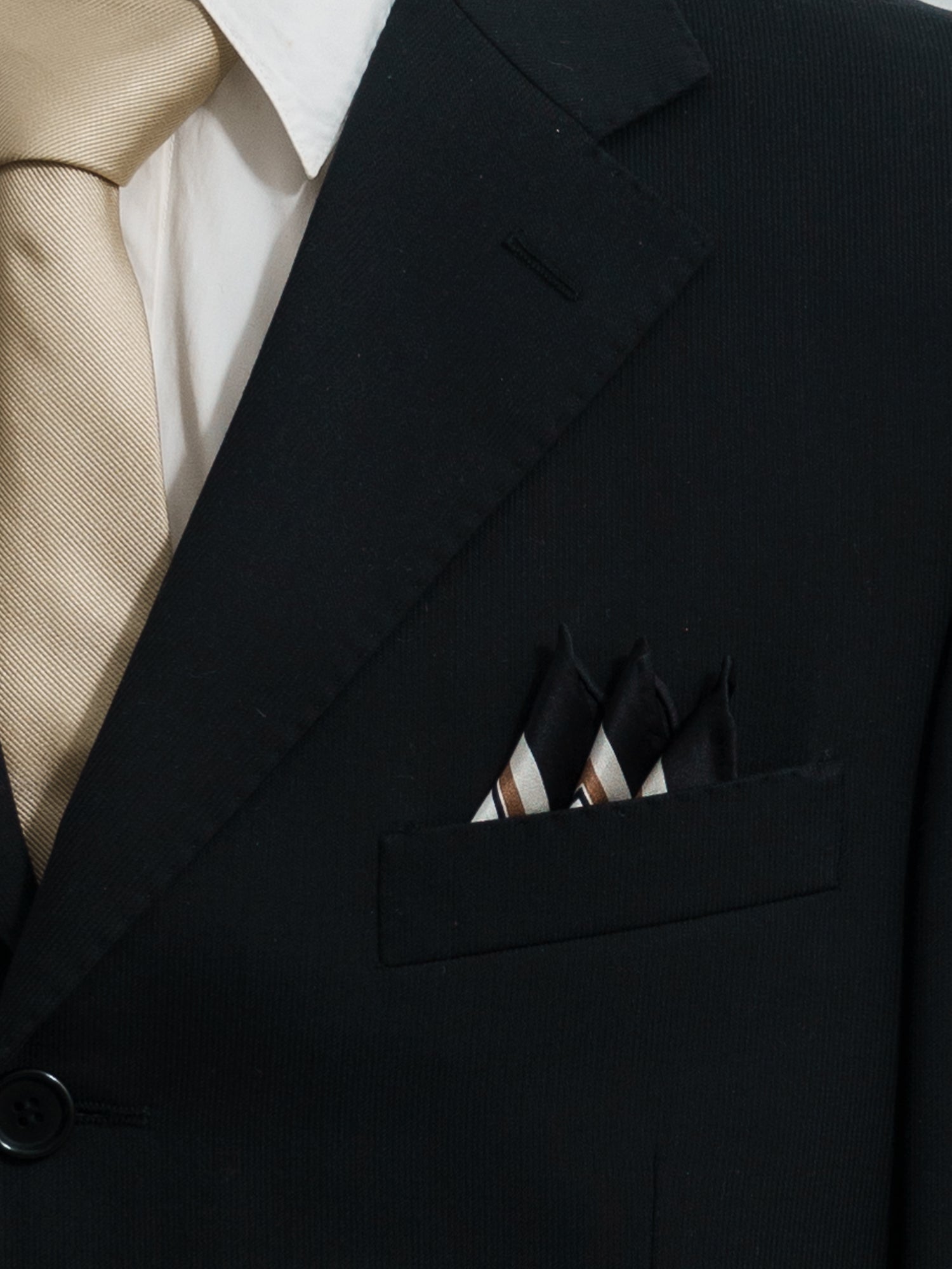 Lost Pattern x Leatherology Silk Pocket Square - Neutral - LOST PATTERN Silk Pocket Square