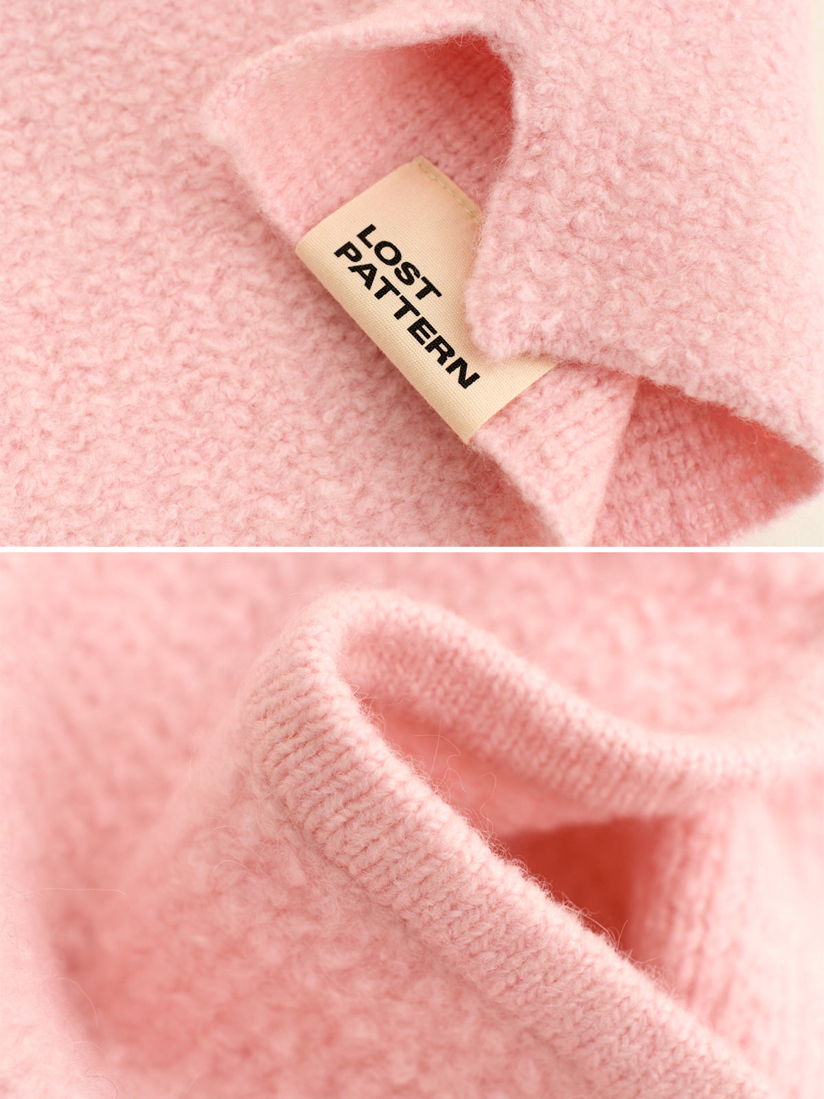 "L'Embrace" Balaclava - Strawberry Pink - Strawberry Pink - LOST PATTERN Cashmere