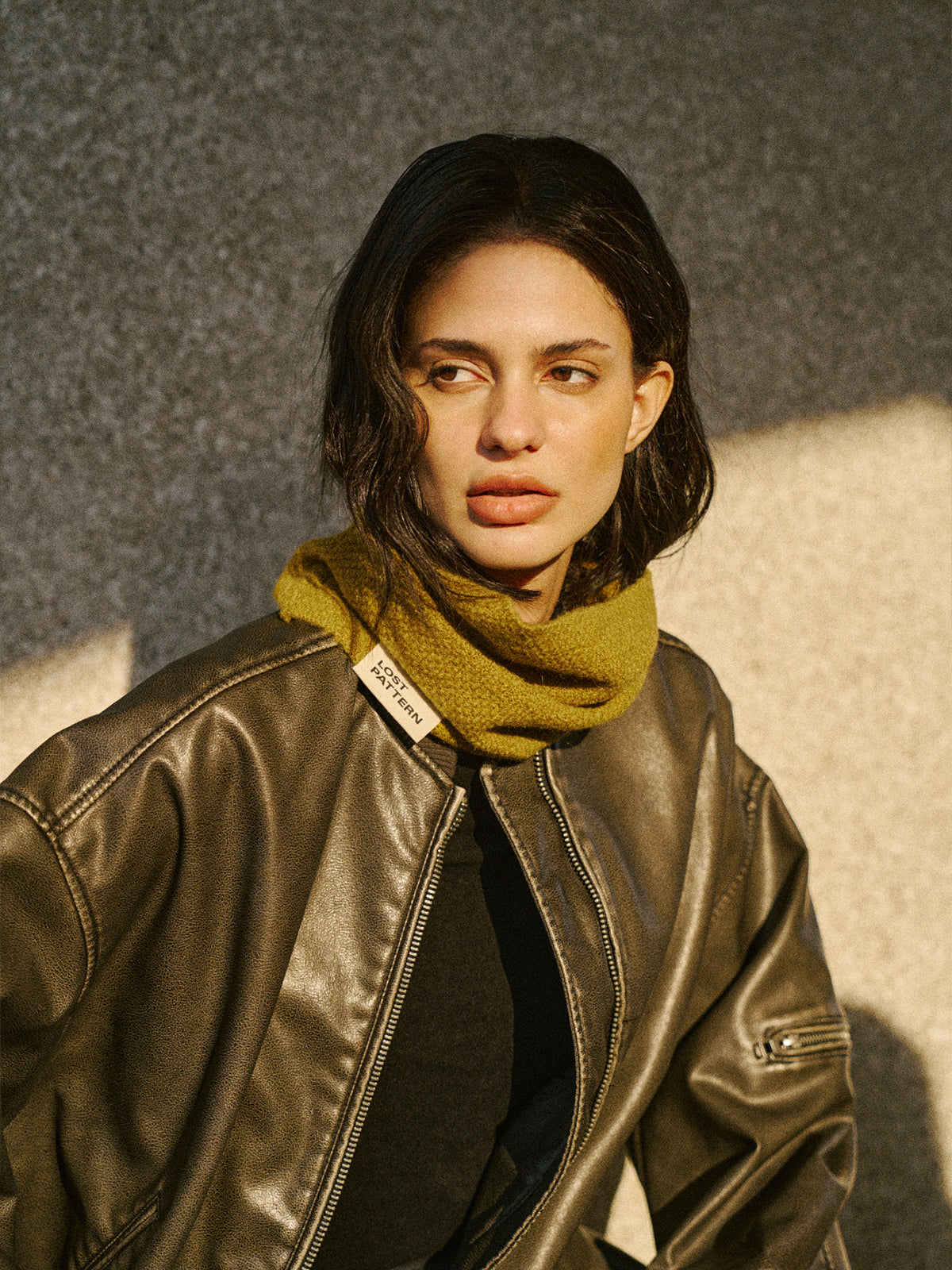 "L'Embrace" Snood Neck Warmer - Mustard Yellow - Mustard Yellow Info - LOST PATTERN Cashmere