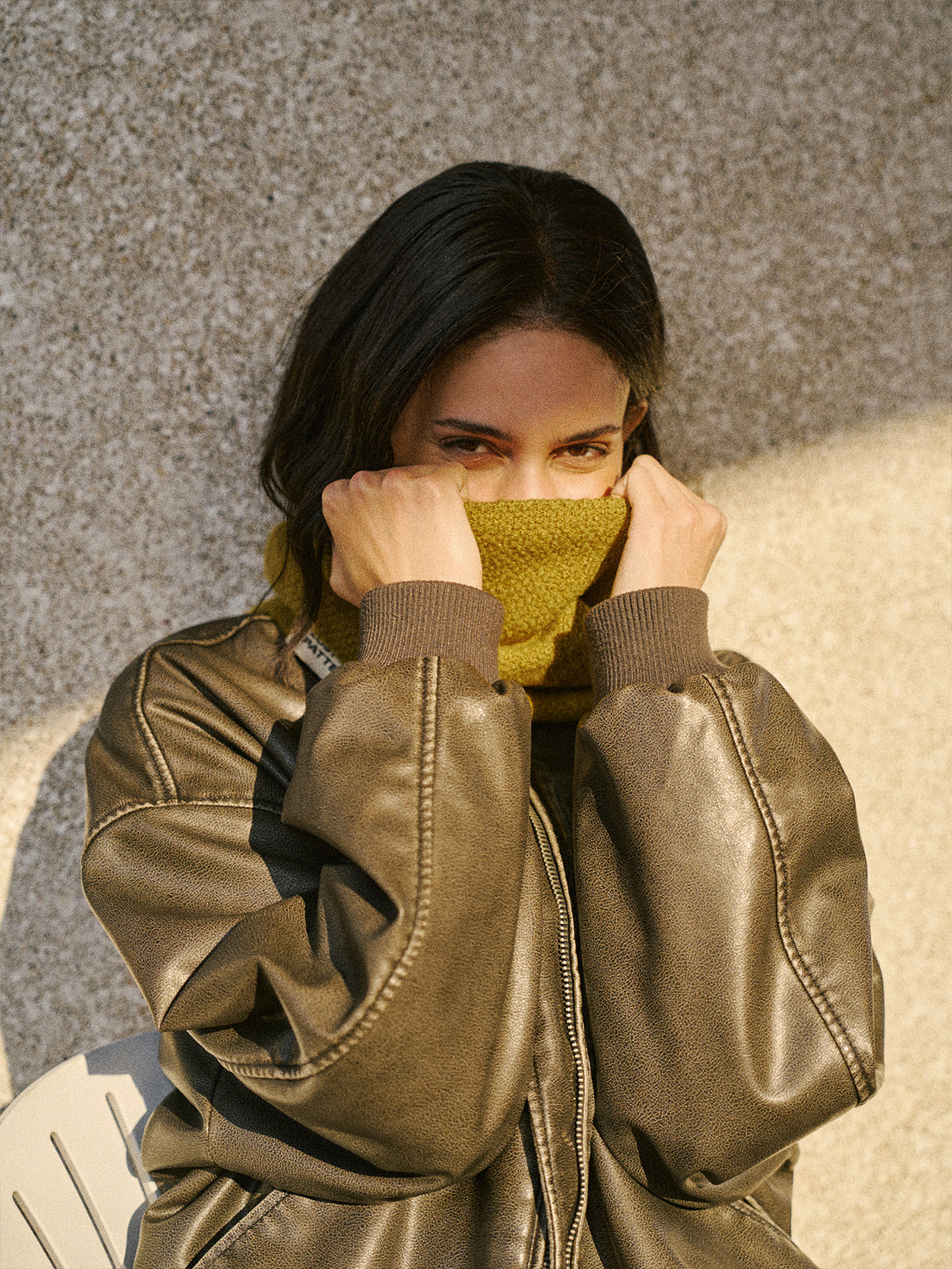 "L'Embrace" Snood Neck Warmer - Mustard Yellow - Mustard Yellow Info - LOST PATTERN Cashmere
