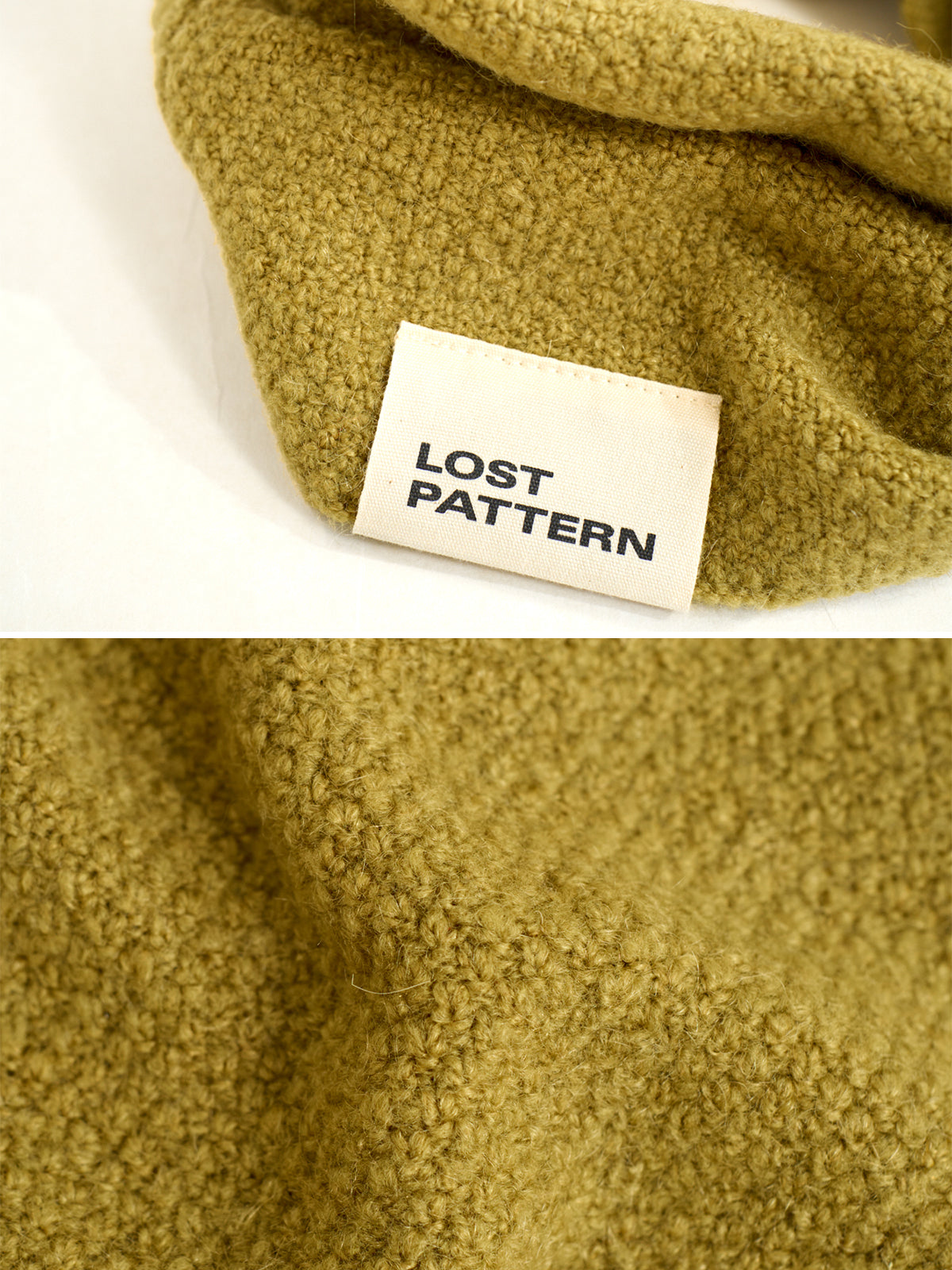 "L'Embrace" Snood Neck Warmer - Mustard Yellow - Mustard Yellow Info - LOST PATTERN Cashmere