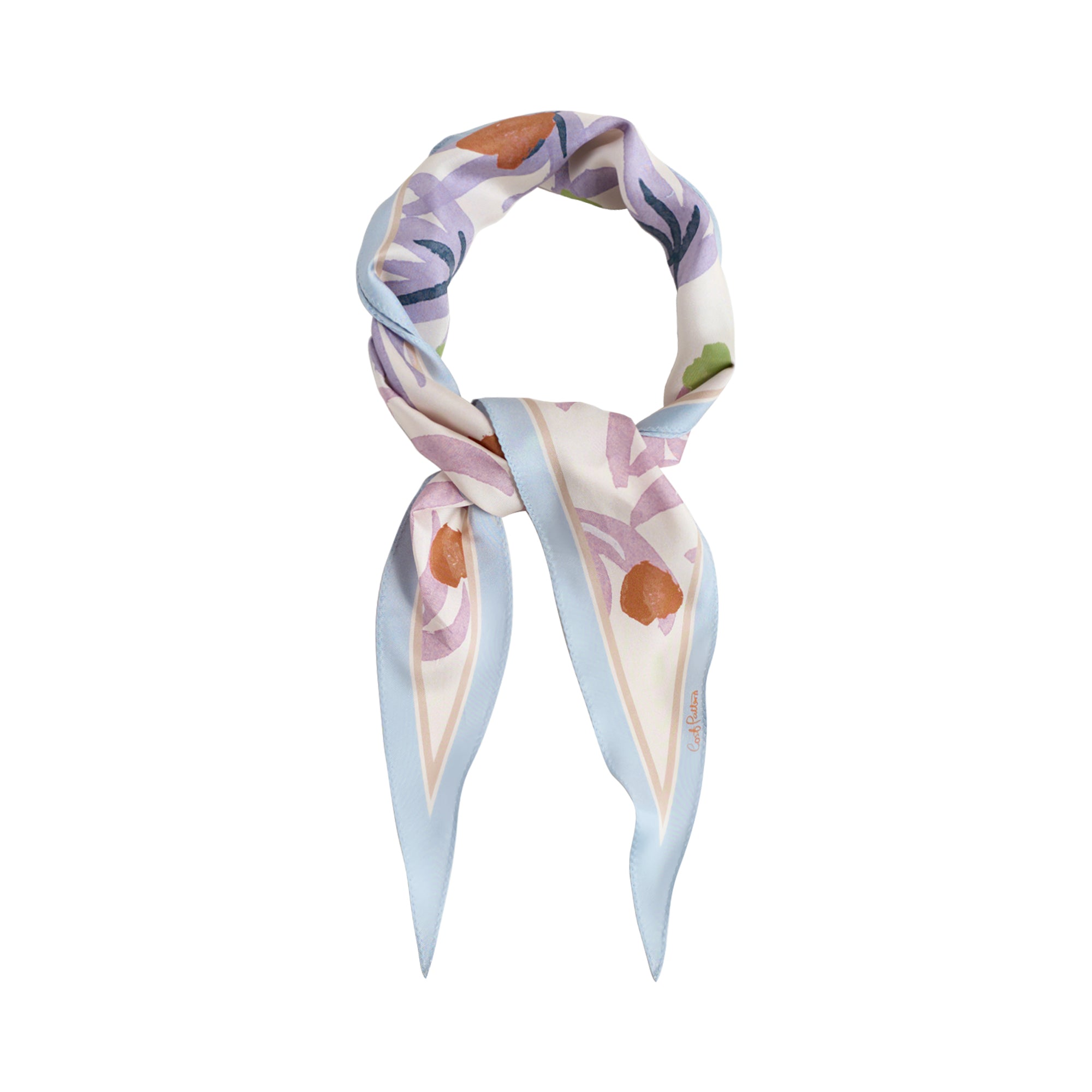 "Ethereal Mirage" Silk Diamond Neckerchief - Pastel