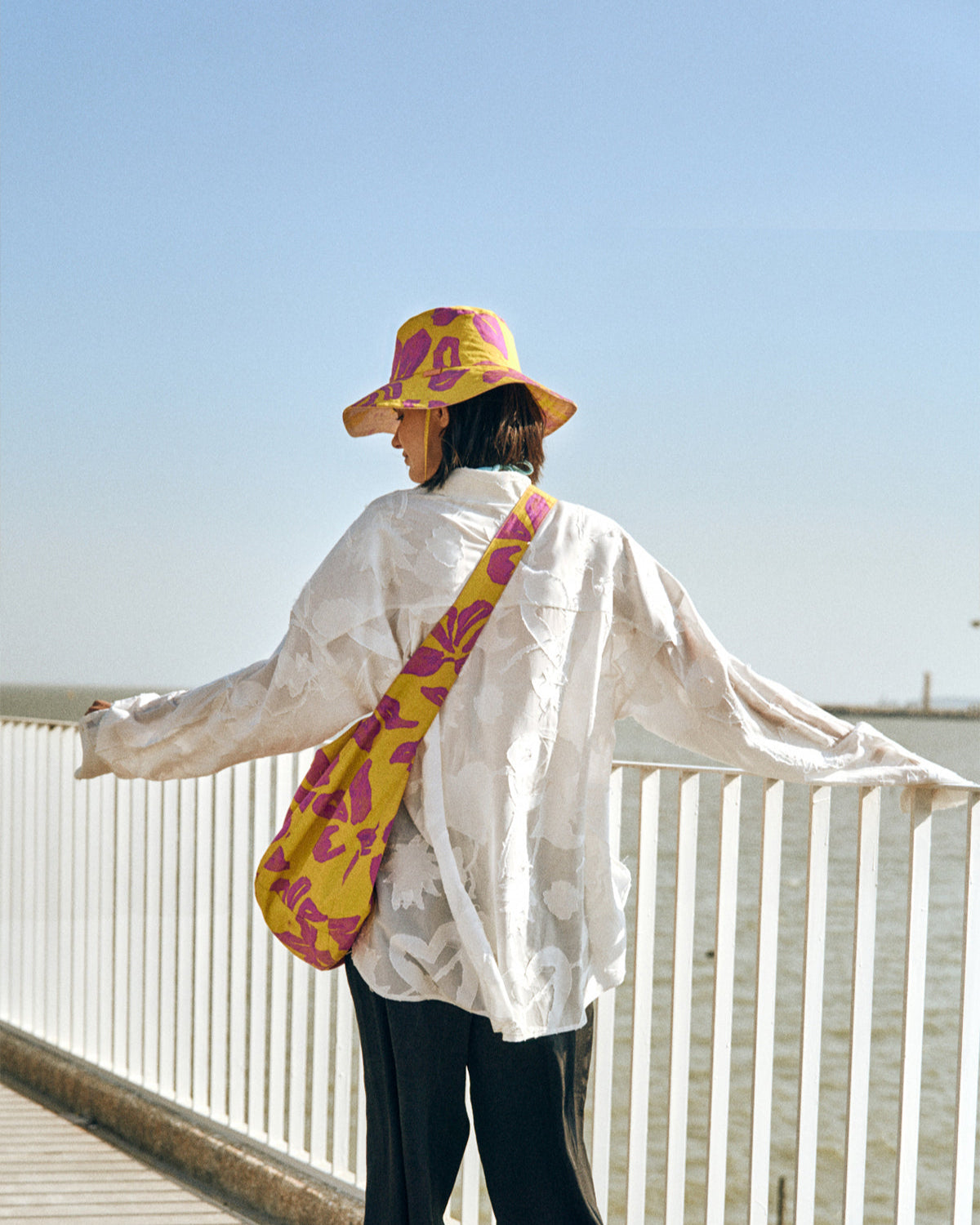 "Frida's Dream" Sheer Jacquard Long Sleeve Shirt - M - LOST PATTERN Shirt
