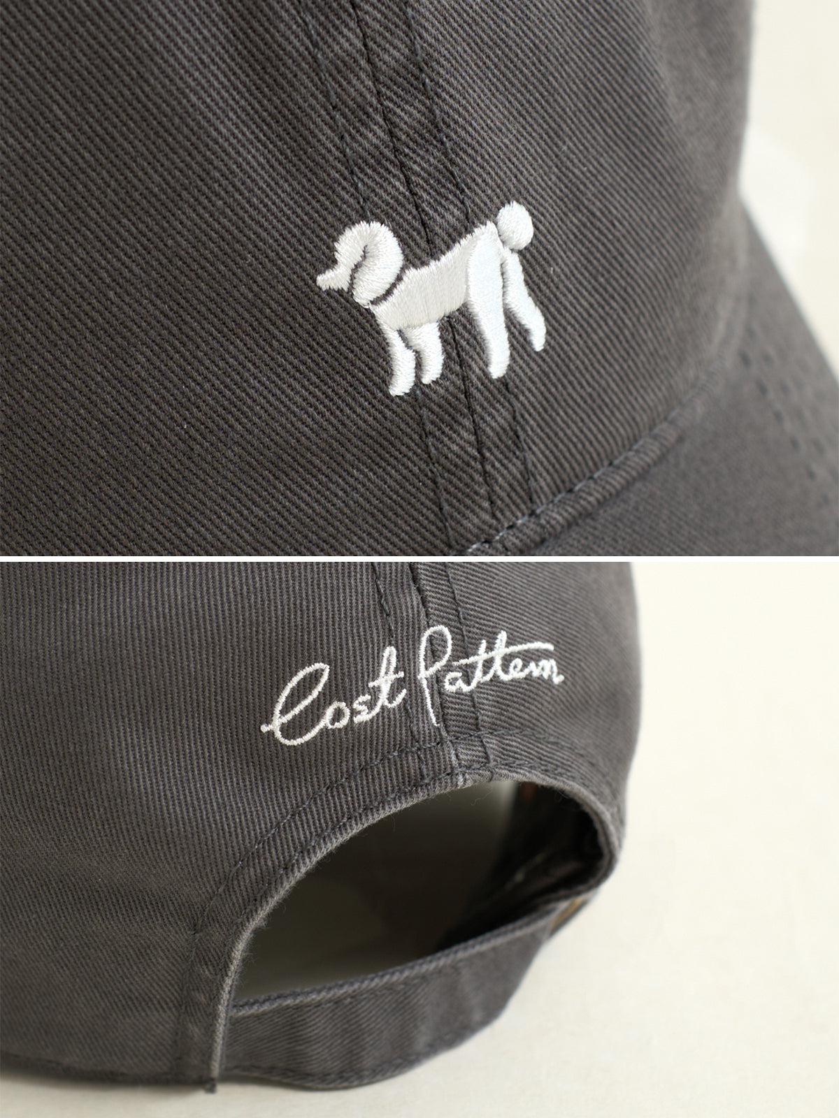 "Pan Pan" Baseball Cap - Deep Grey - Deep Grey - LOST PATTERN Hats