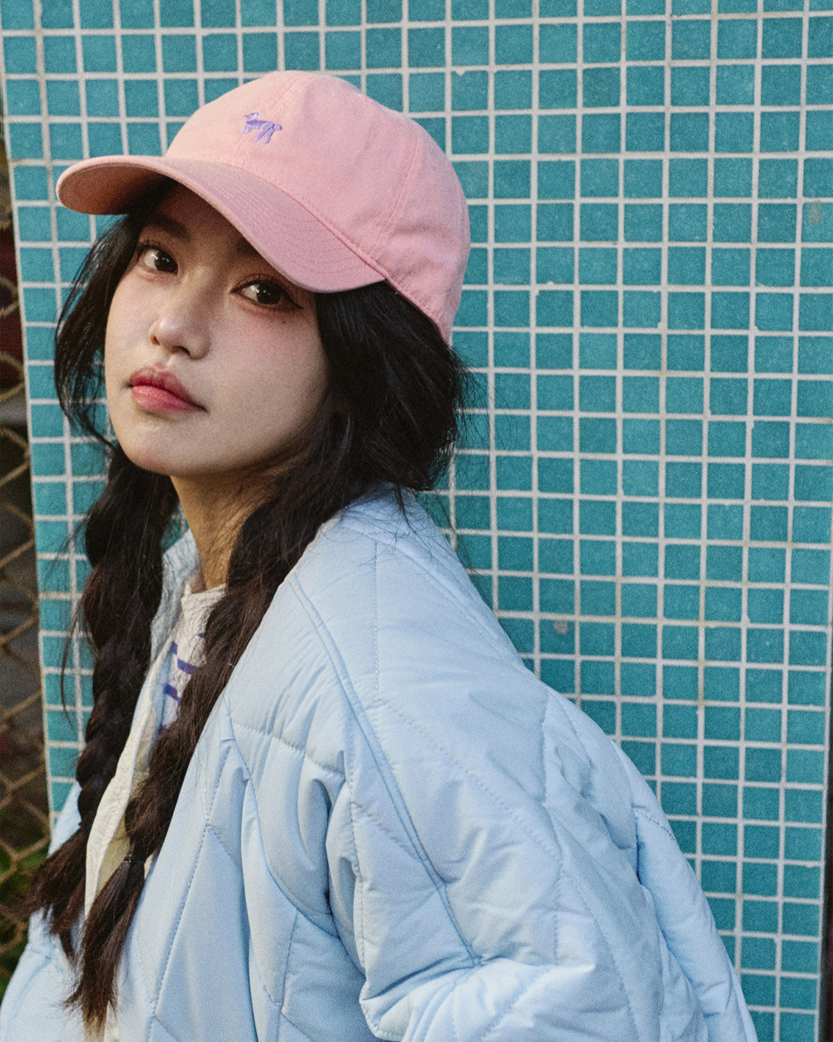 "Pan Pan" Baseball Cap - Light Pink - Light Pink - LOST PATTERN Hats
