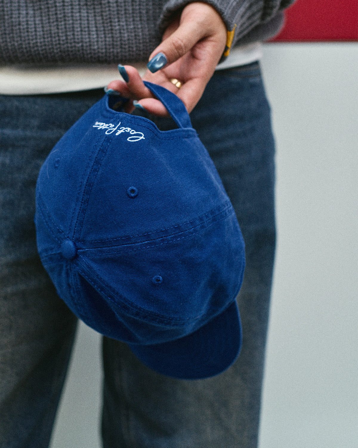 "Pan Pan" Baseball Cap - Royal Blue - Royal Blue - LOST PATTERN Hats