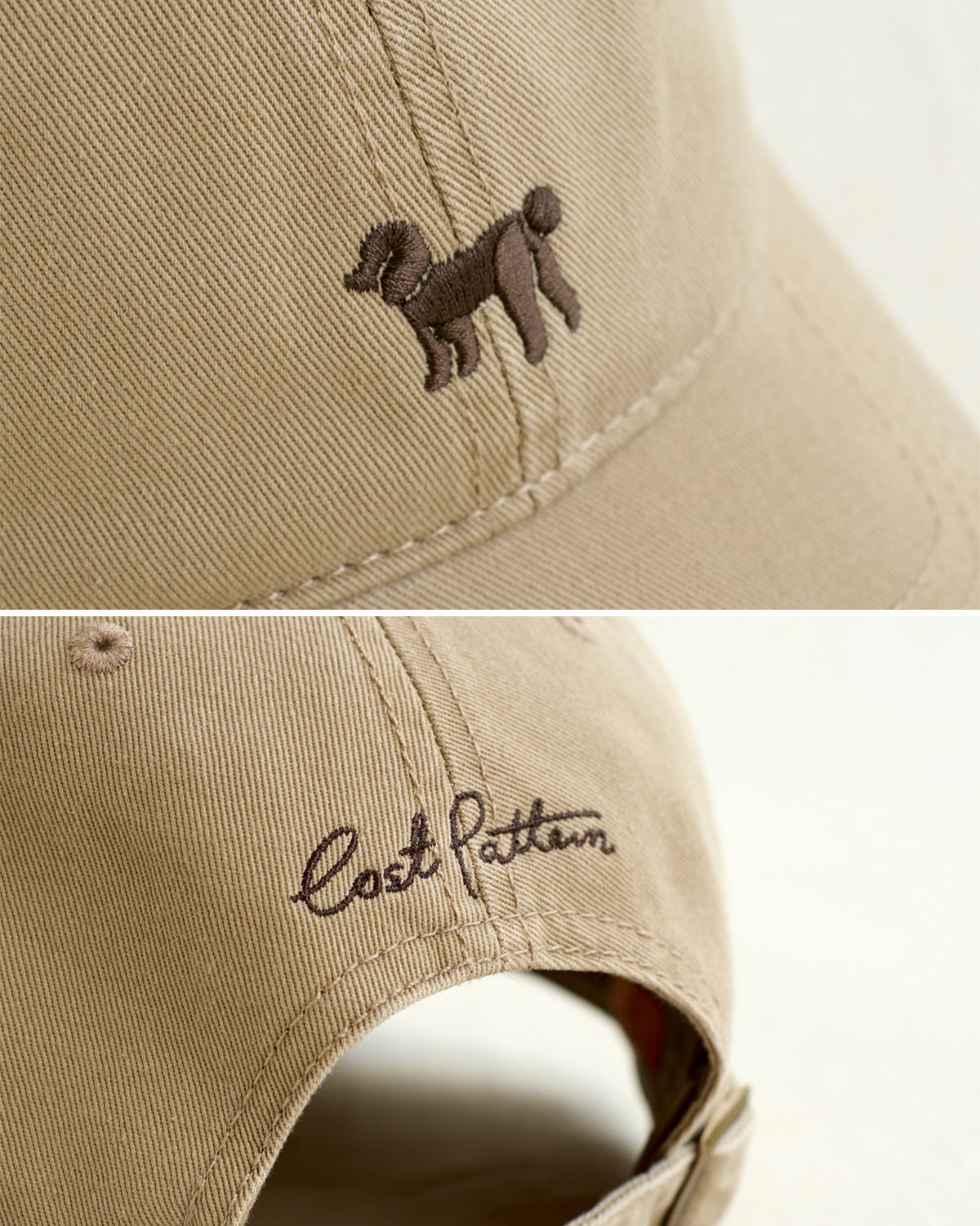 "Pan Pan" Baseball Cap - Light Khaki - Light Khaki - LOST PATTERN Hats