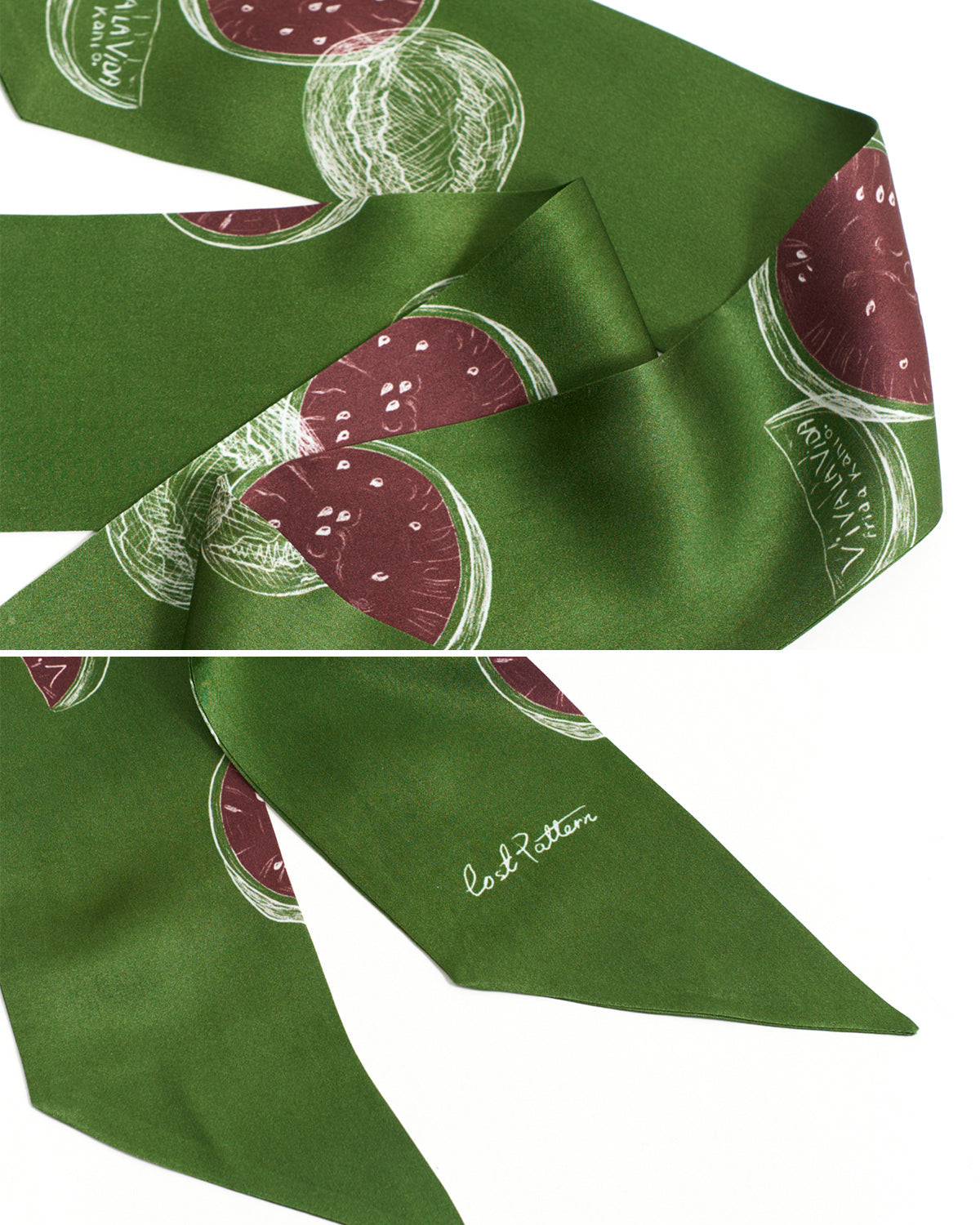 "Viva la Vida" Silk Neck Bow - Olive Green