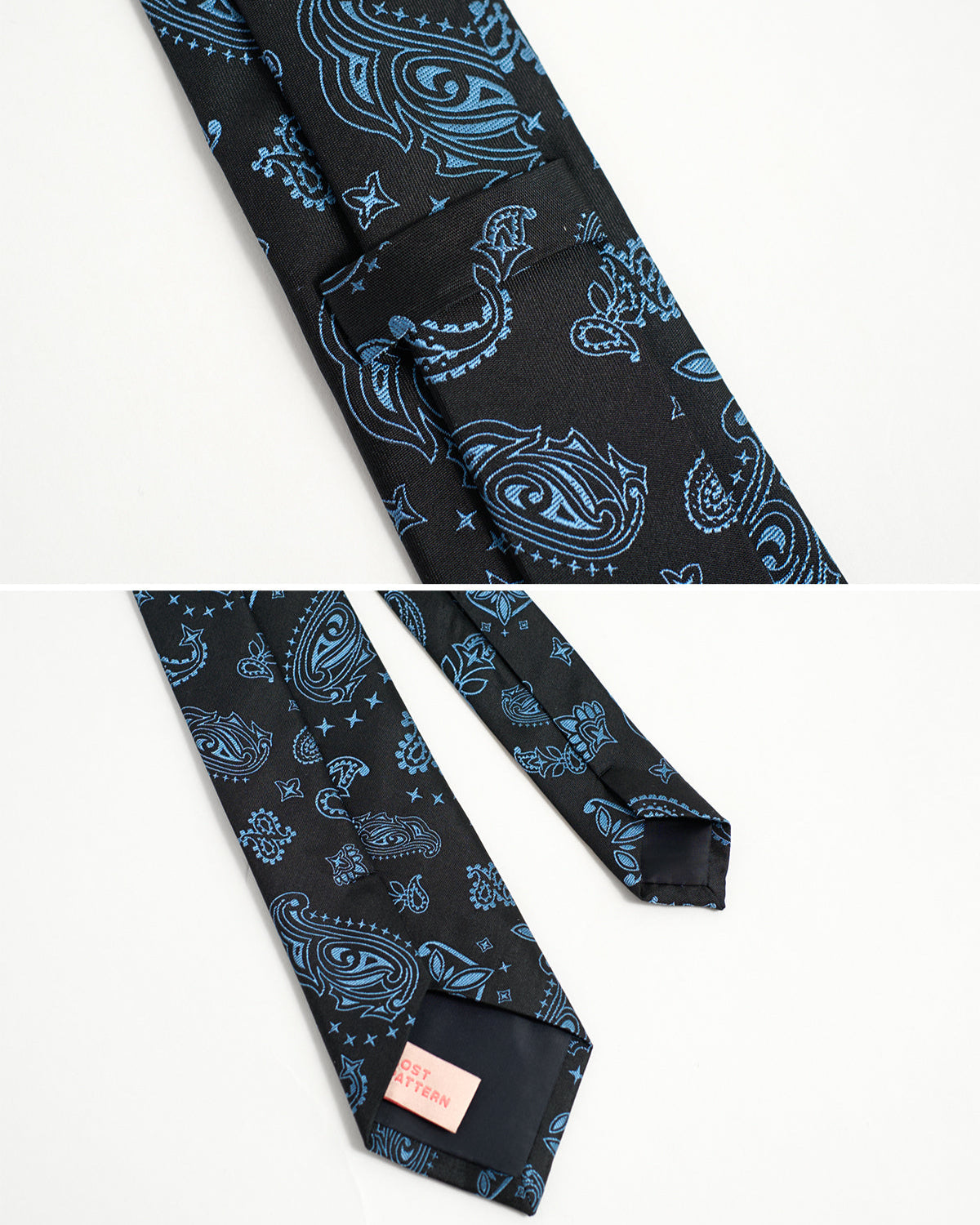 “Paisley" Silk Jacquard Tie - Midnight Blue