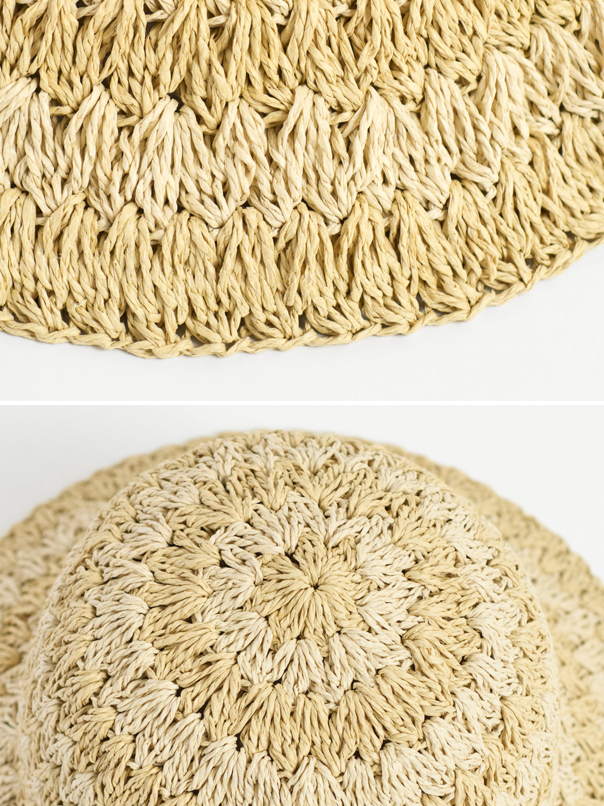 "Linea" Packable Straw Hat - Khaki