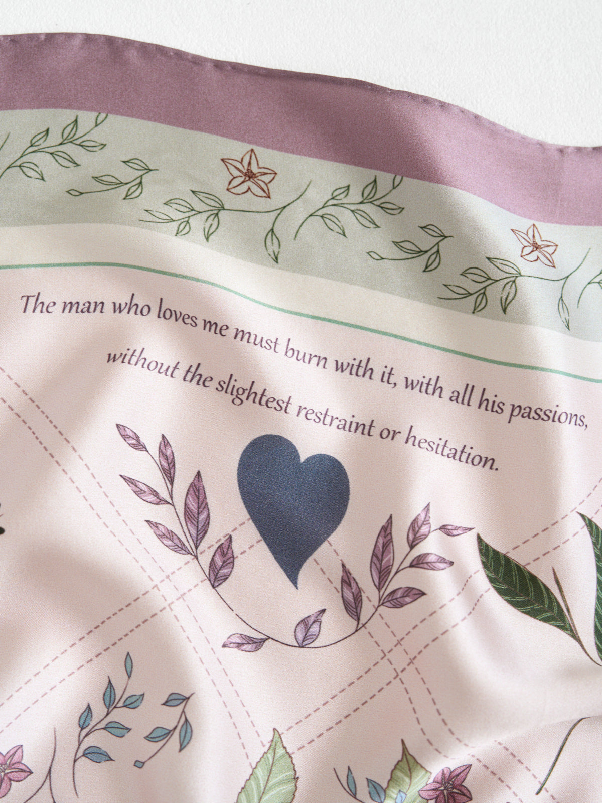 Sense and Sensibility x Lost Pattern Silk Scarf - Oatmeal