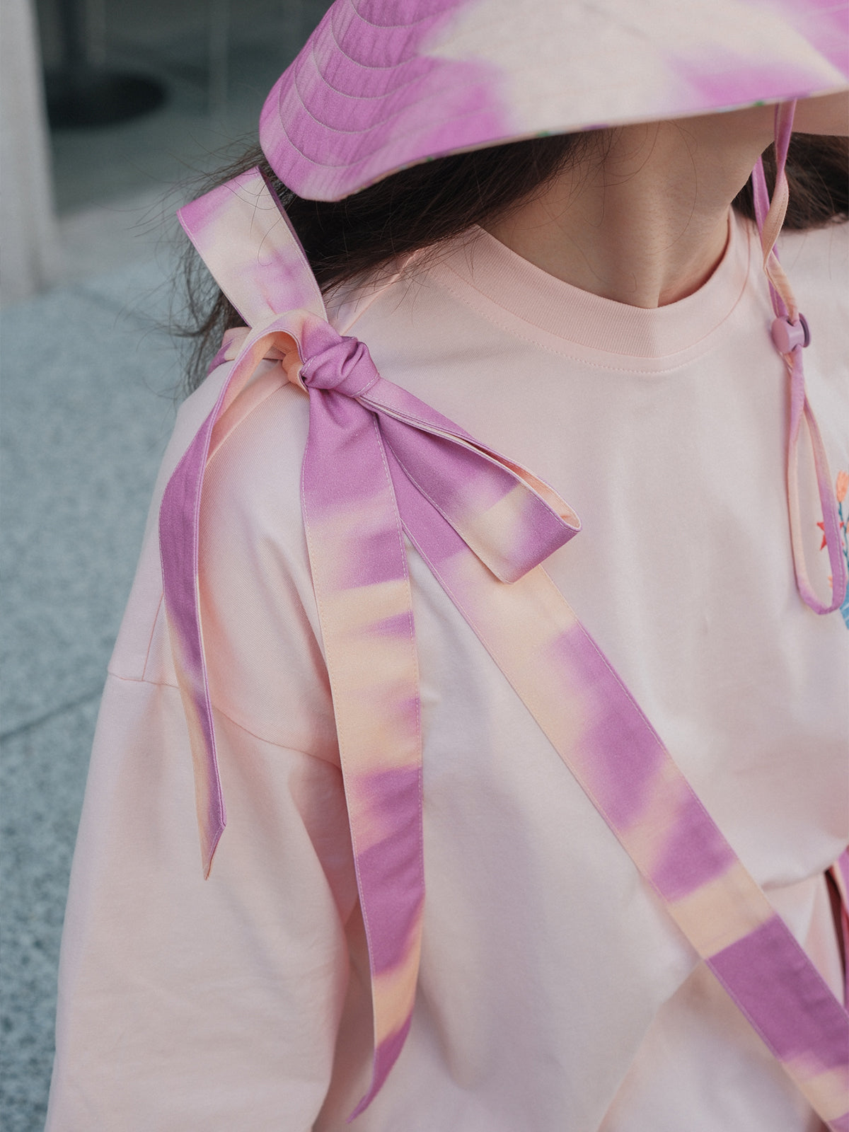 FRIDA x LOST PATTERN "Frida's Dream" Cotton Crossbody Bag - Pink - Pink - LOST PATTERN Tote Bag
