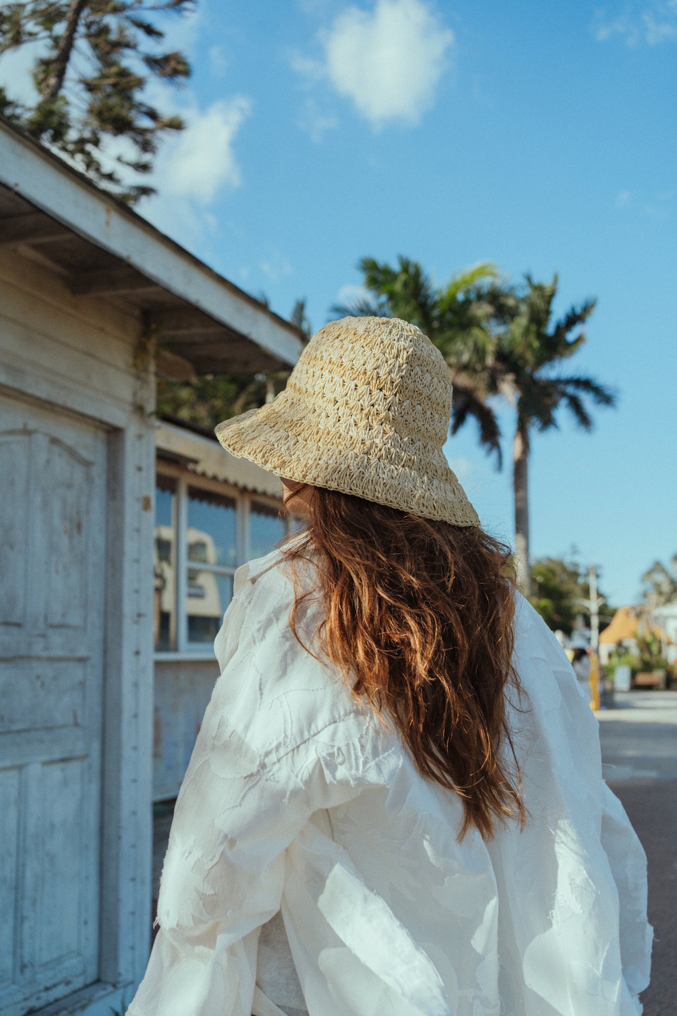 "Linea" Packable Straw Hat - Khaki