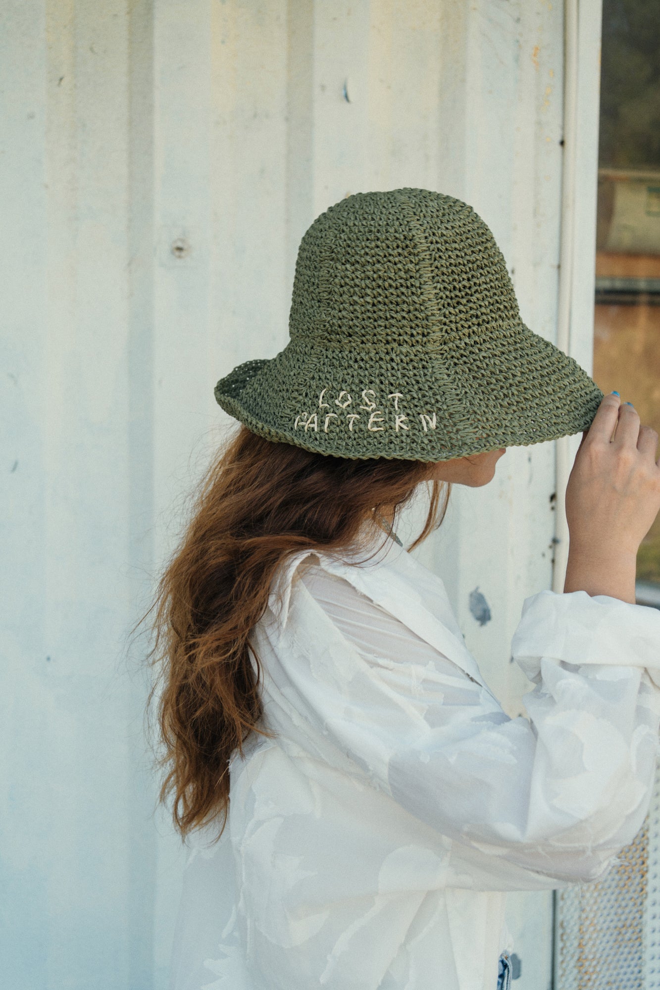"Wanderlight" Packable Straw Hat - Green