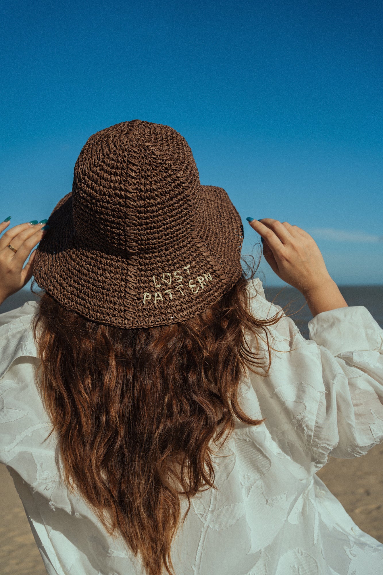 "Wanderlight" Packable Straw Hat - Coffee