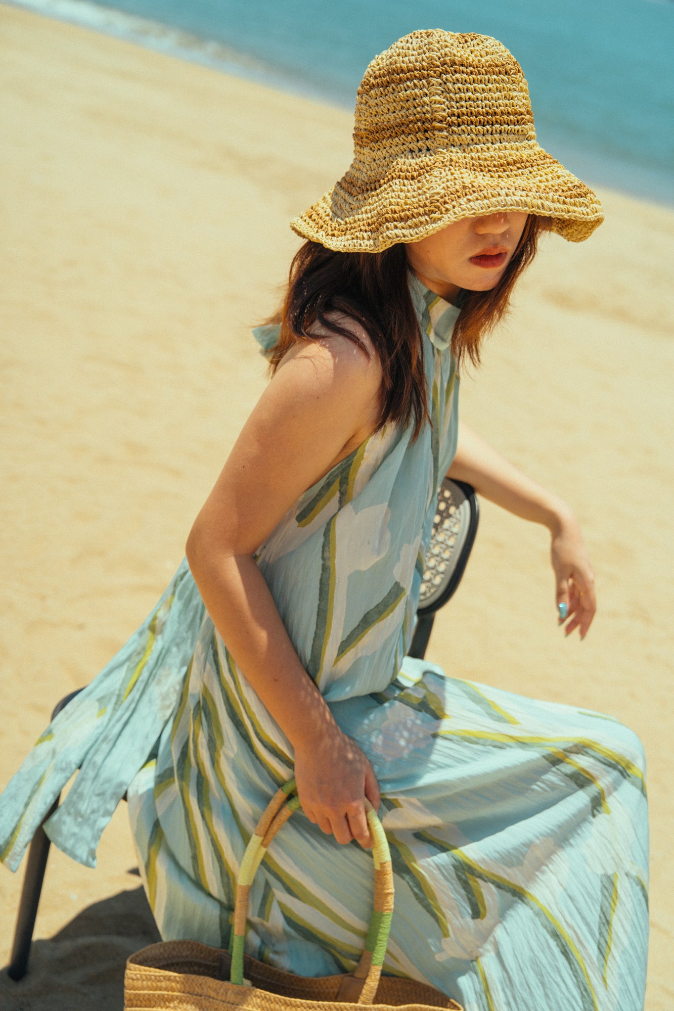 "Linea" Soft Packable Straw Hat - Mocha