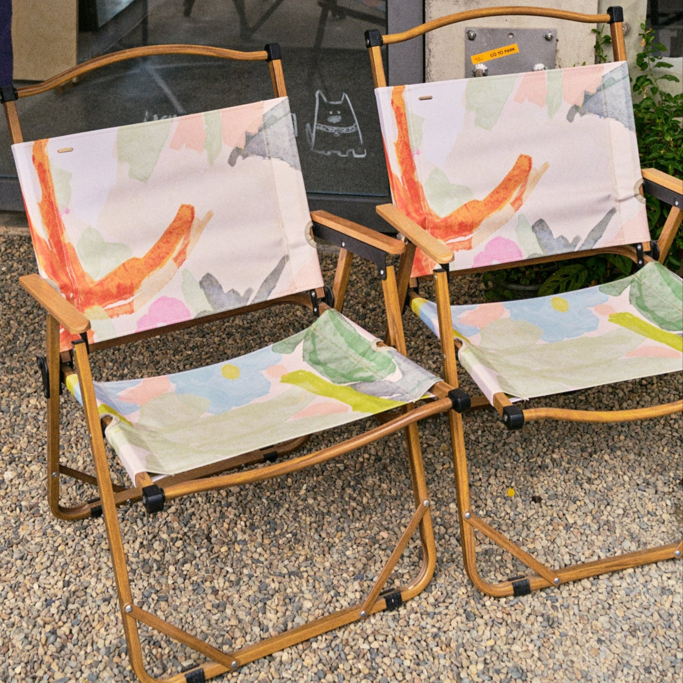 "Coastal Breeze" Outdoor Camping Chair - Flower - LOST PATTERN Chairs