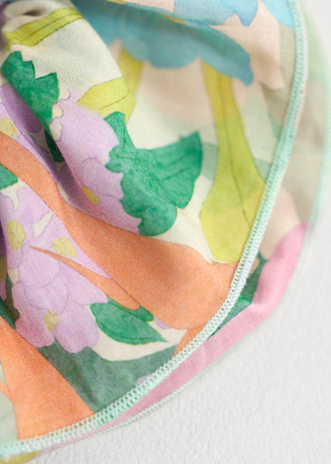 Lost Pattern x Free People "Cartagena" Silk-Cotton Scrunchie - Champagne