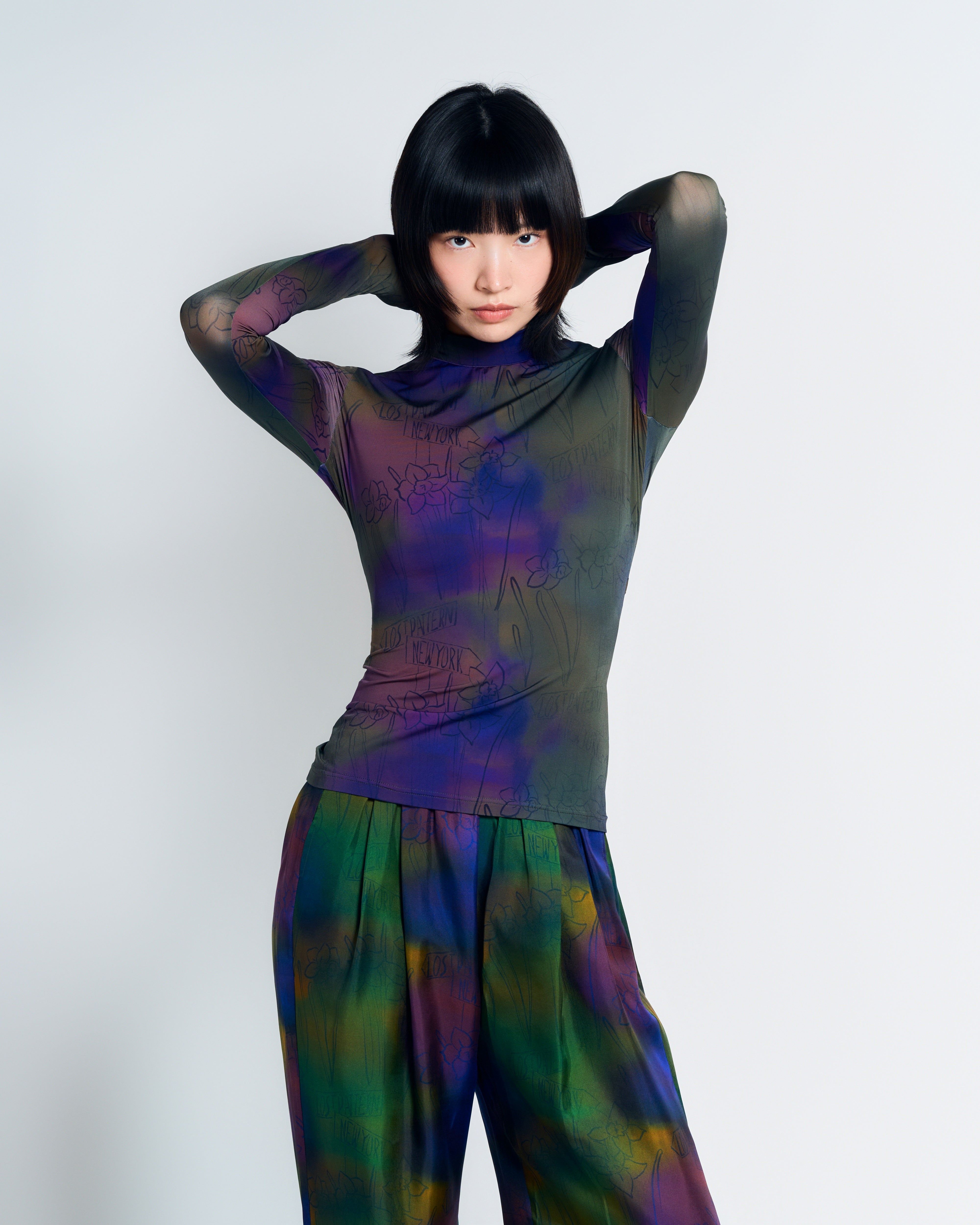 "Brooklyn" Mock Neck Long Sleeve Top