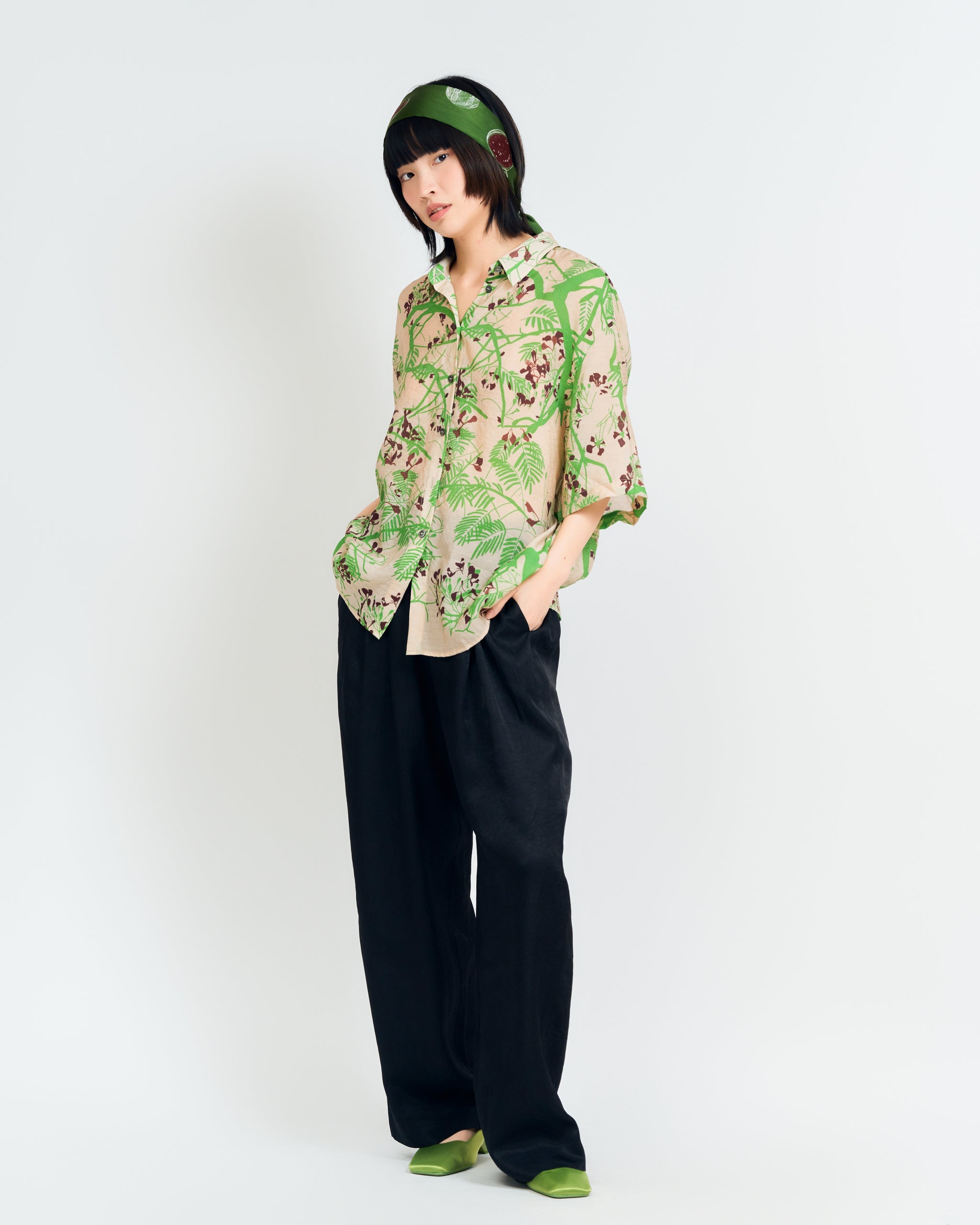 Oversized Cocoon Shirt main image 1