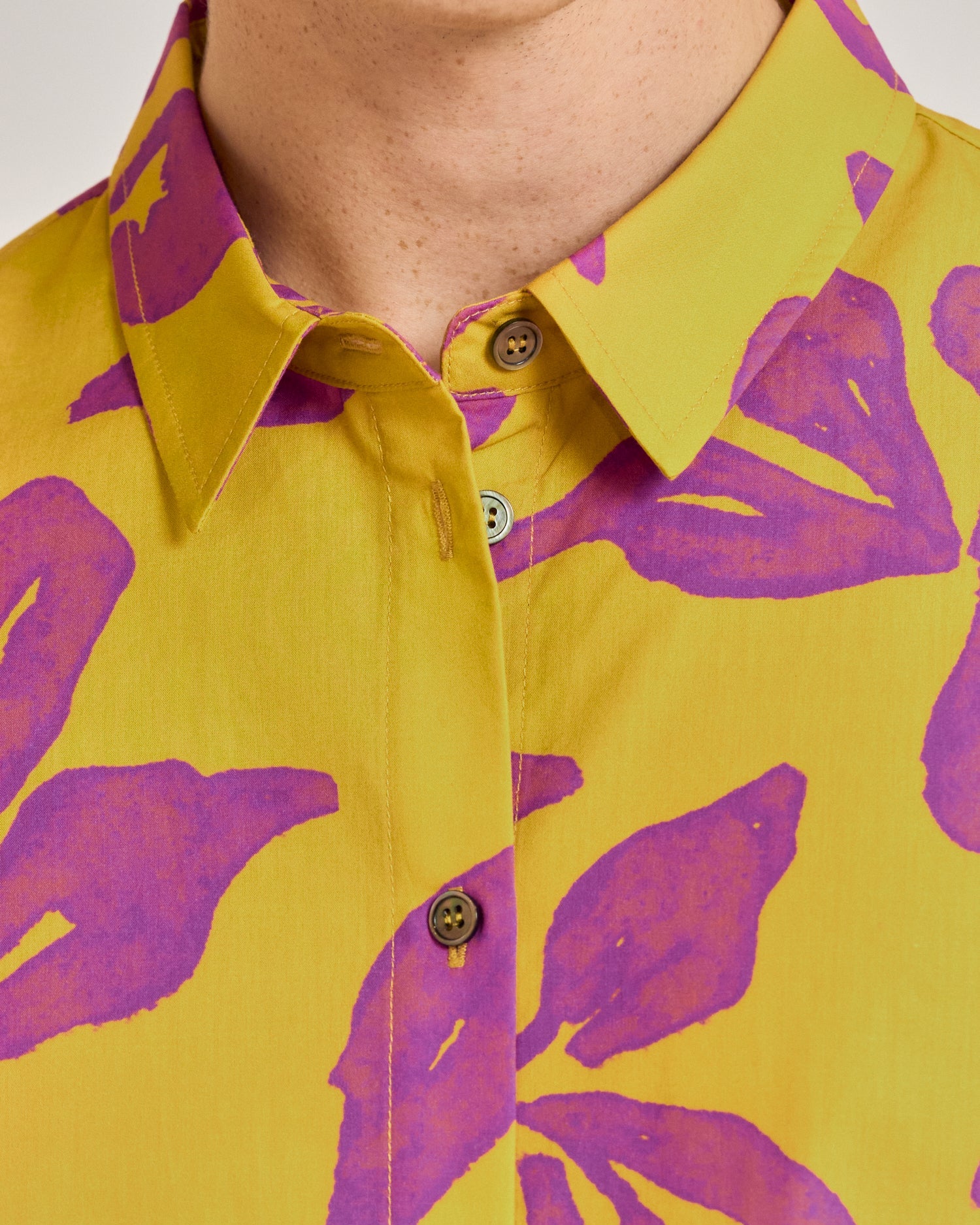 "Tropical Bliss" Oversized Hawaii Shirt - Golden Hour
