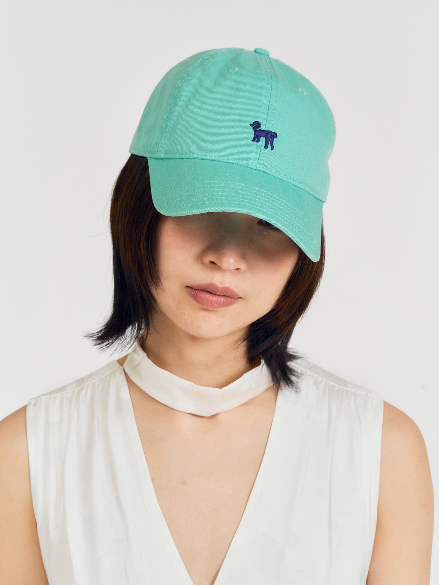"Pan Pan" Baseball Cap - Teal Green
