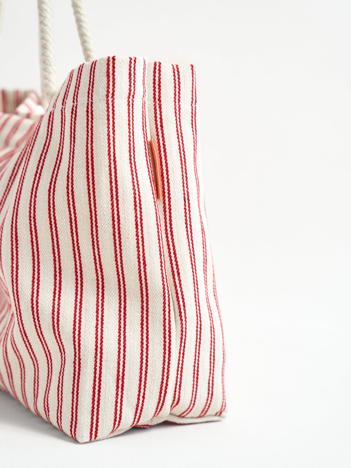 "La Isla" Large Canvas Tote Bag - Red