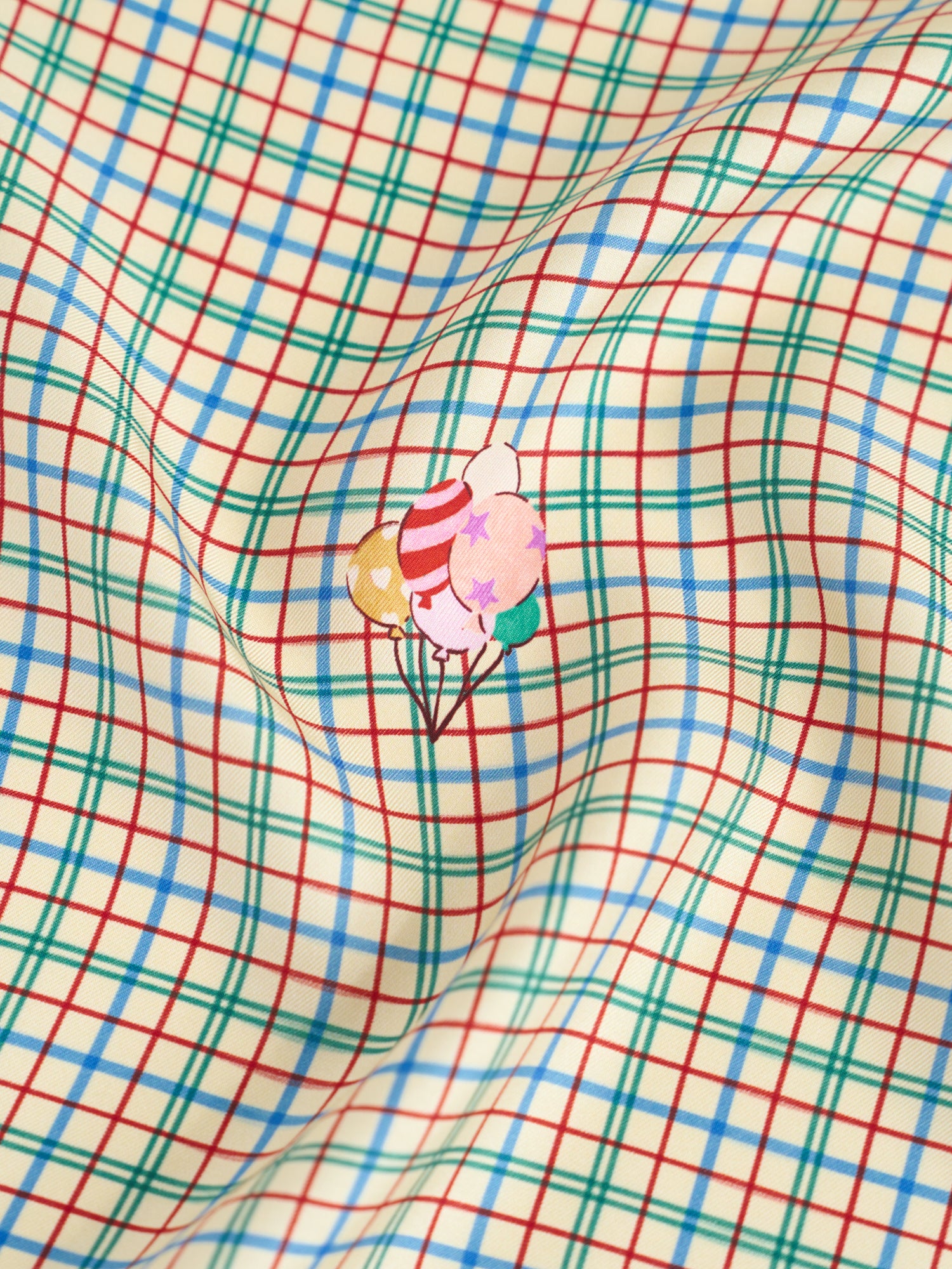 "Pop Pony" Silk Bandana - Lake Blue