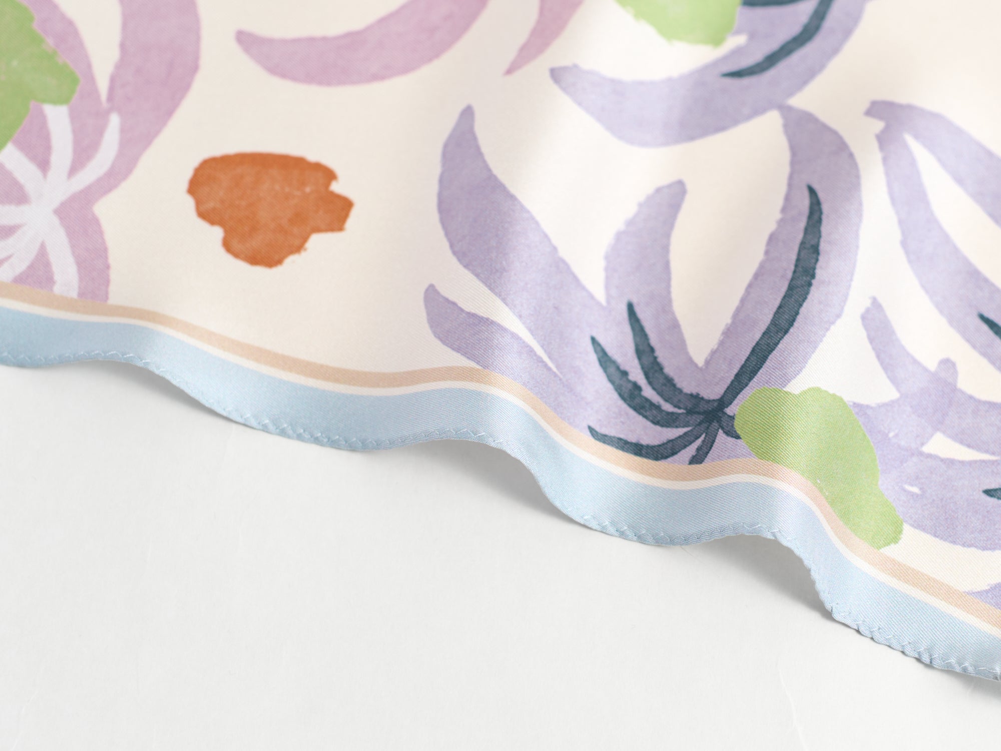 "Ethereal Mirage" Silk Diamond Neckerchief - Pastel