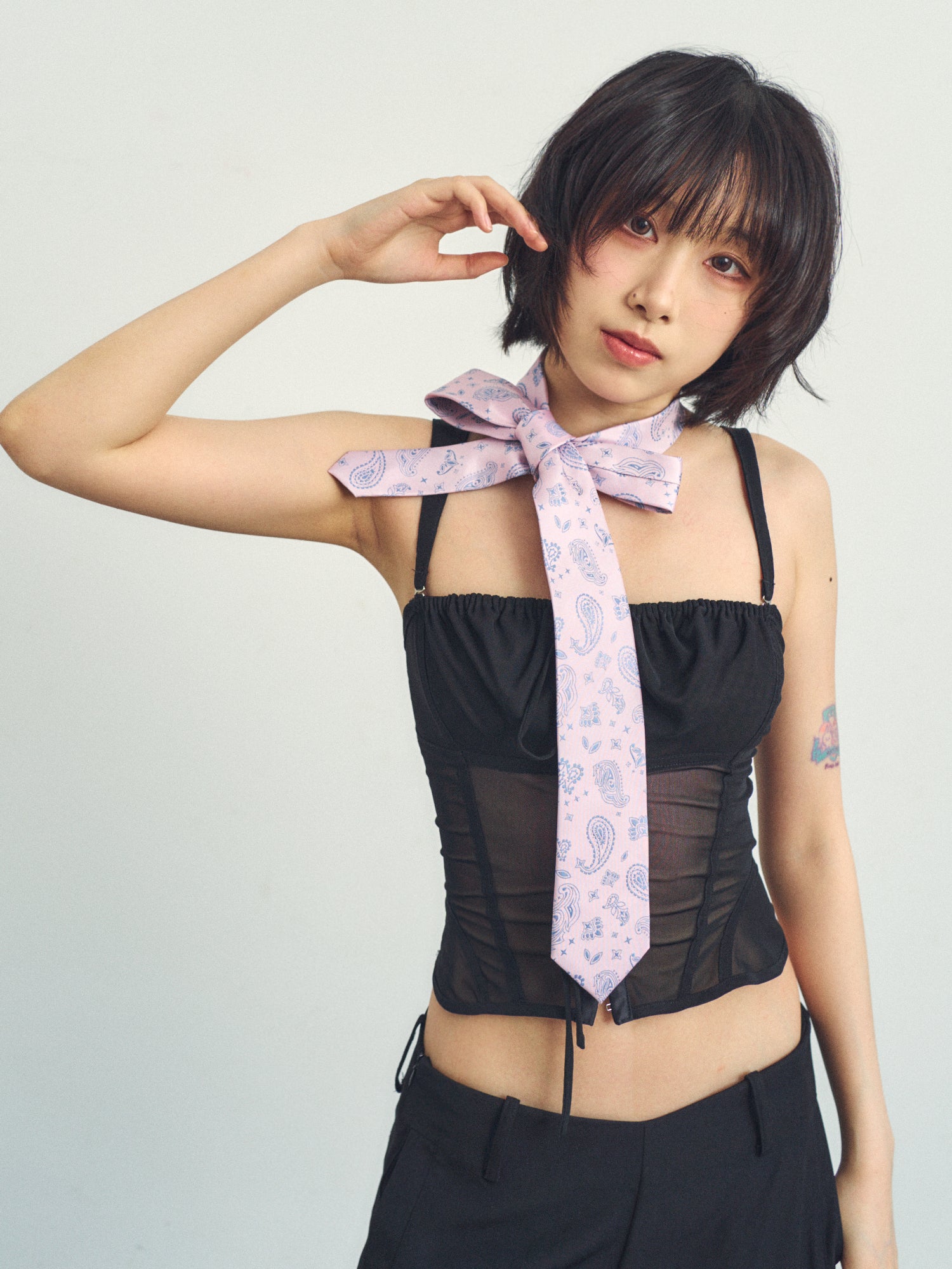 “Paisley" Silk Jacquard Tie - Pink