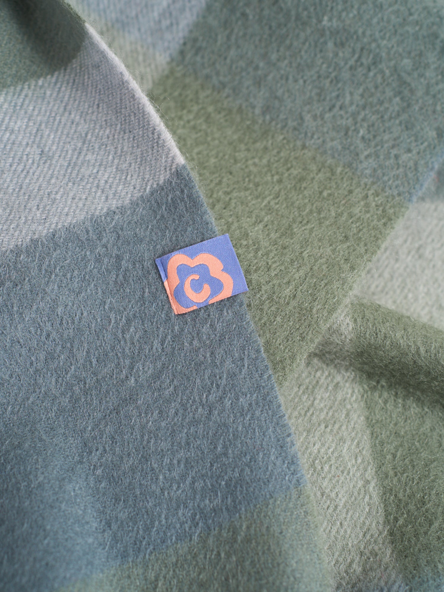 "Plaid" Cashmere Scarf - Green