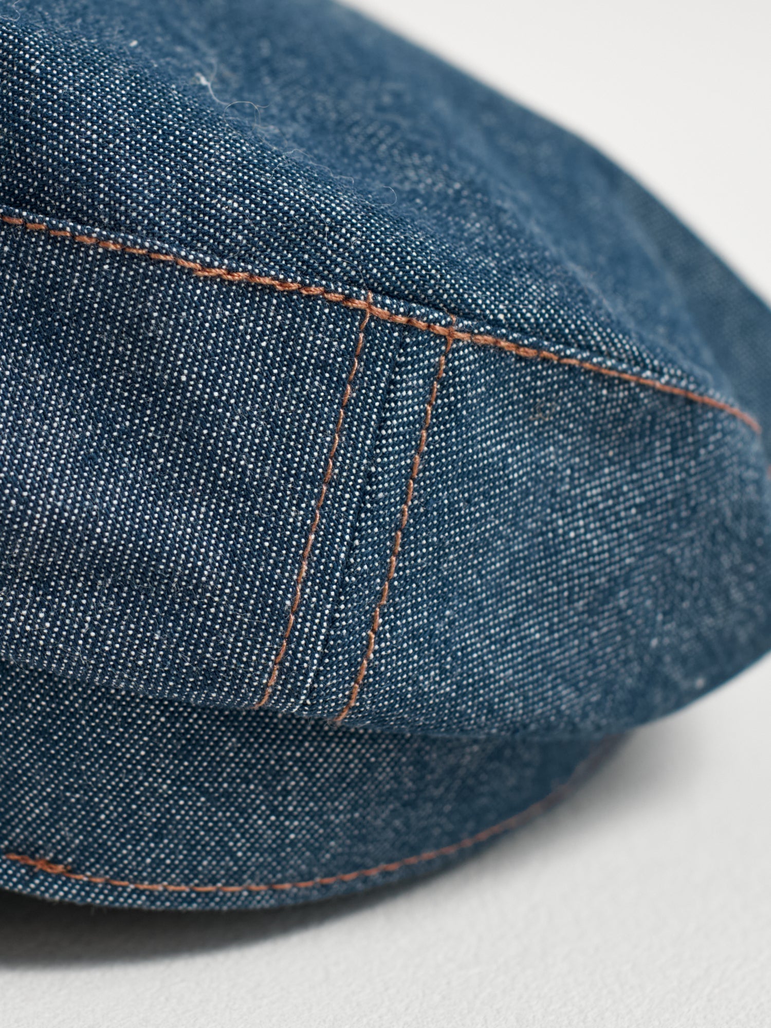 “Pan Pan” Denim Vintage Cadet Cap