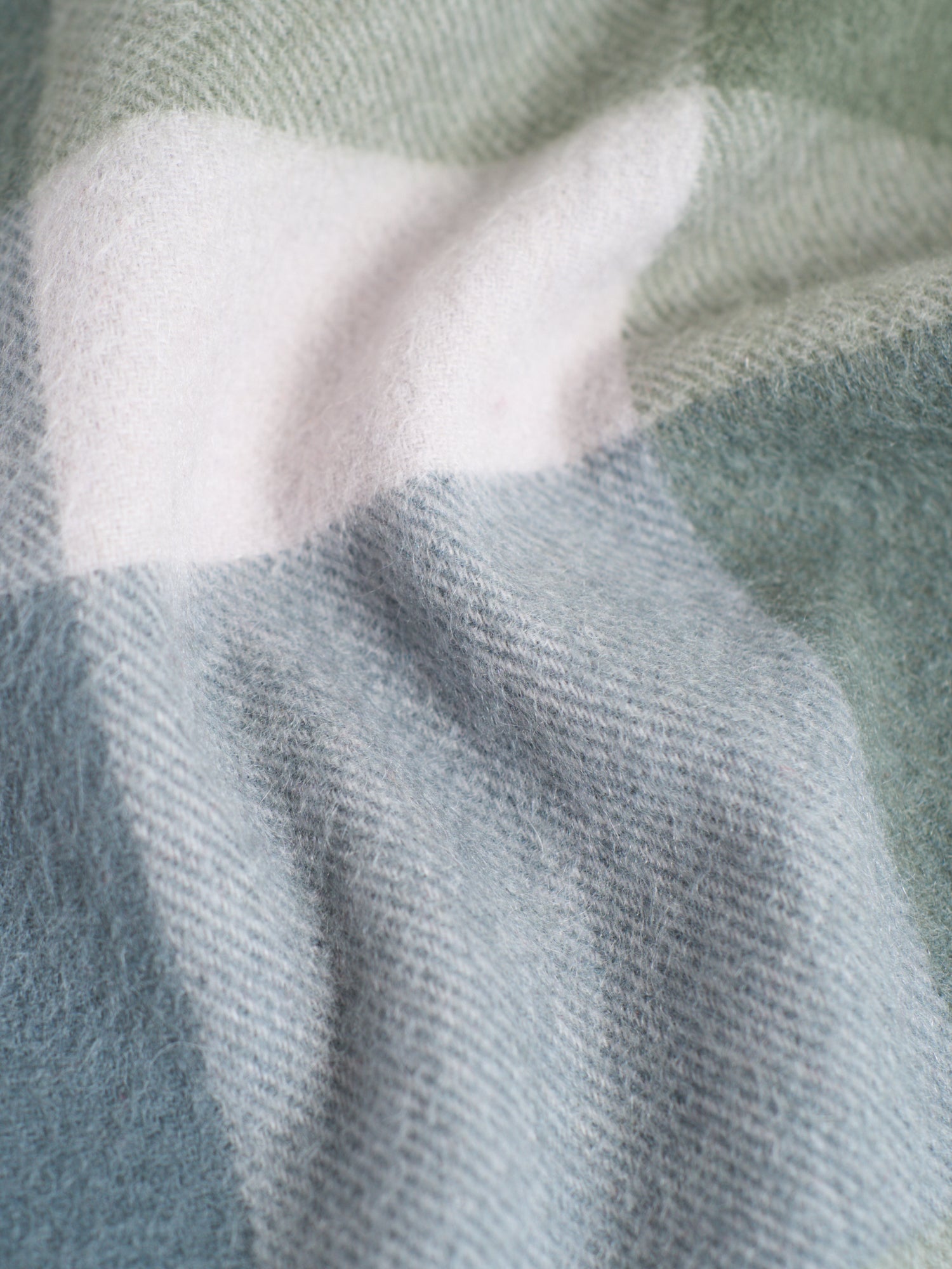 "Plaid" Cashmere Scarf - Green