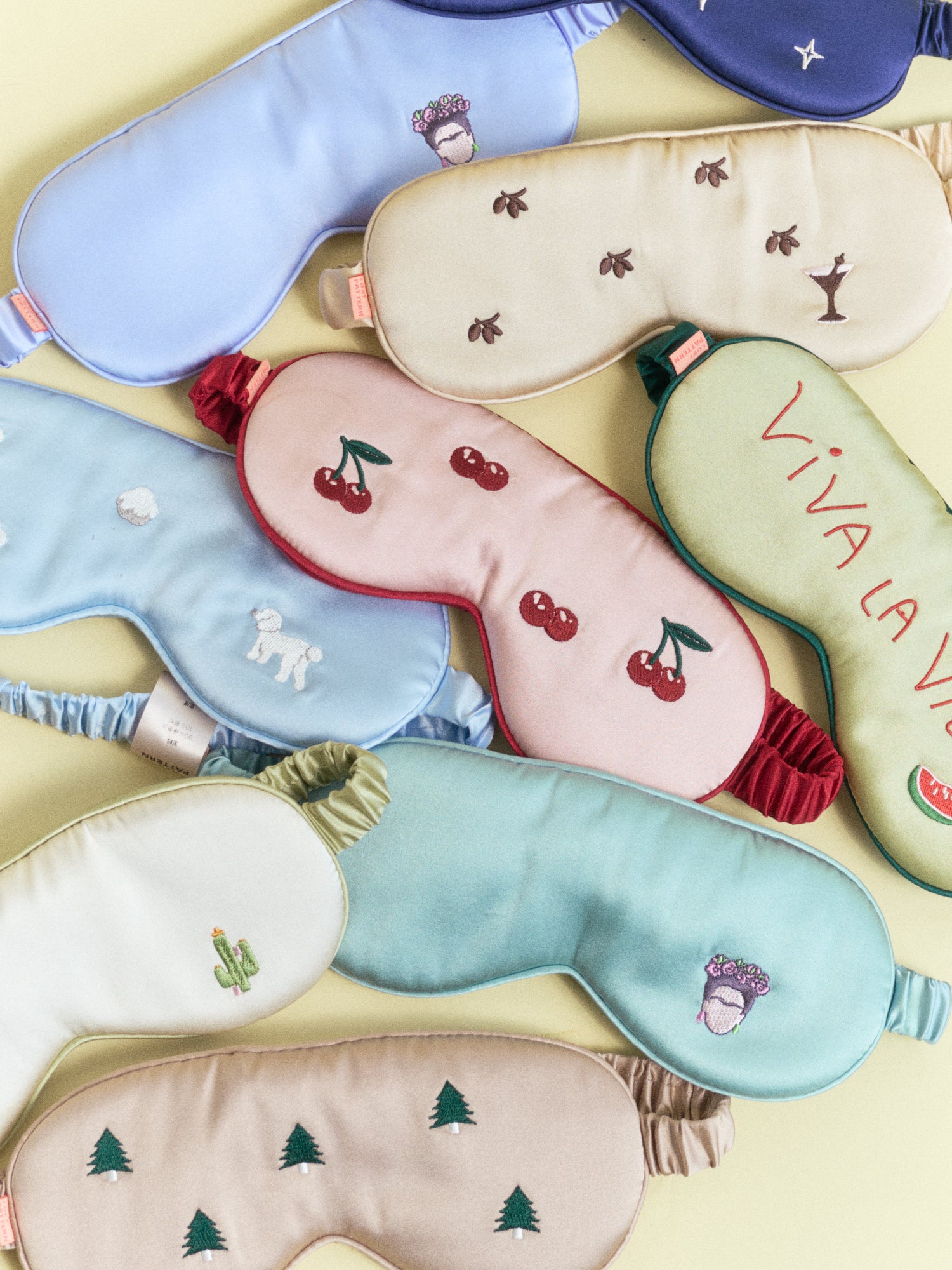 "Frida" Silk Sleep Eye Mask - Lavender