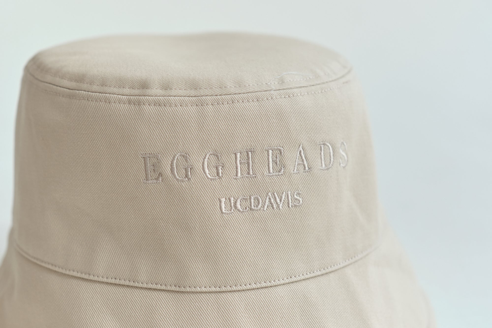 "Eggheads" Cotton Reversible Bucket Hat - White - LOST PATTERN Hats