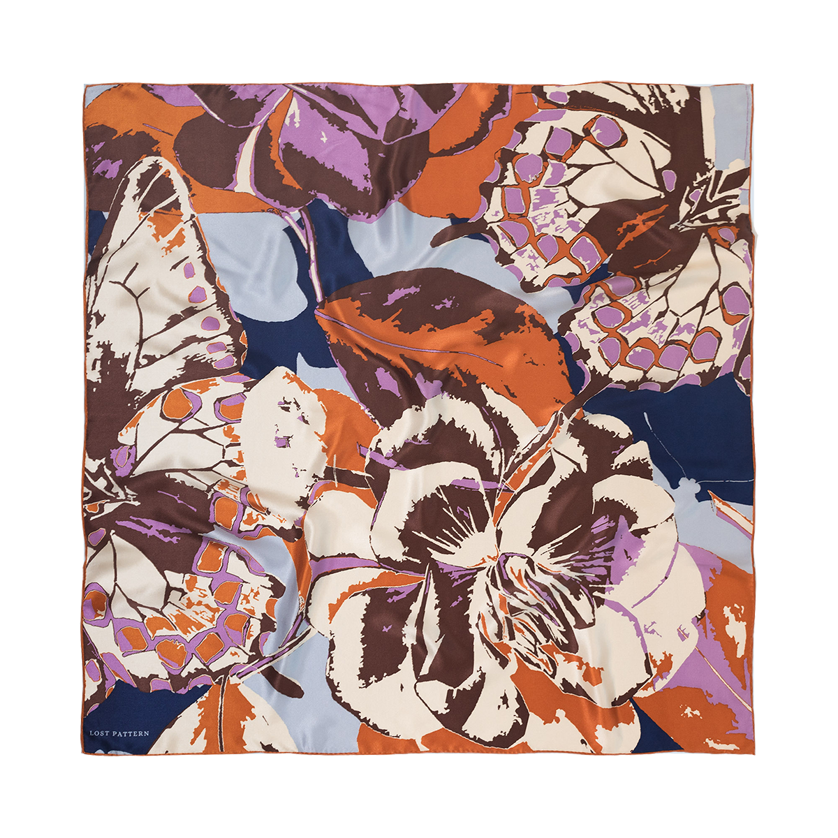 Silhouette Large Silk Square Scarf