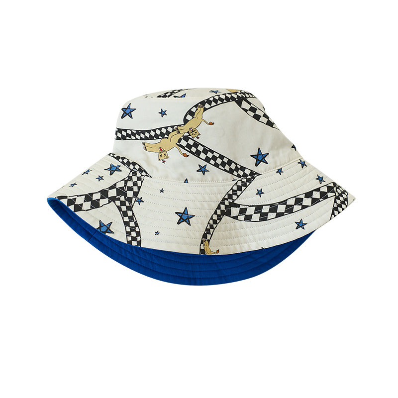 Shantall Lacayo x Lost Pattern Reversible Bucket Hat - Electric Blue - LOST PATTERN Hats