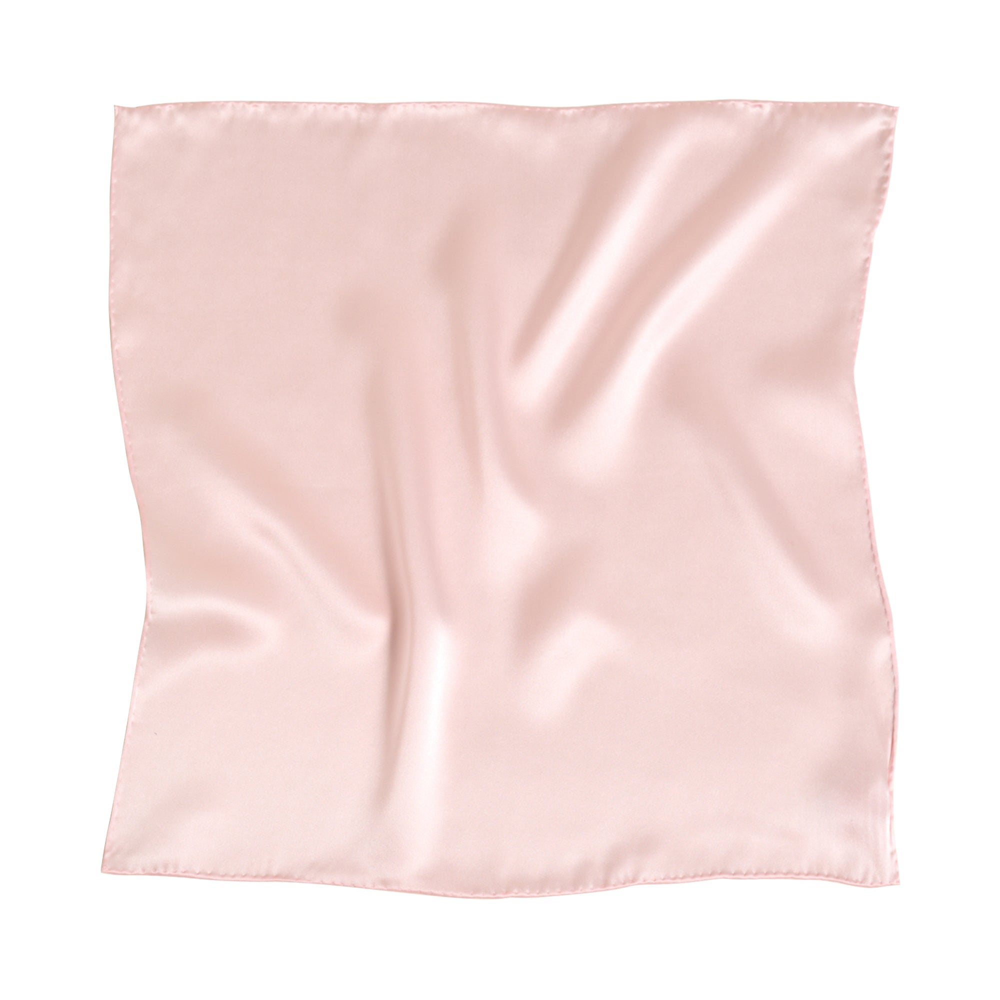 "Dapper Fold" Silk Pocket Square - Light Pink - Pink - LOST PATTERN Silk Pocket Square